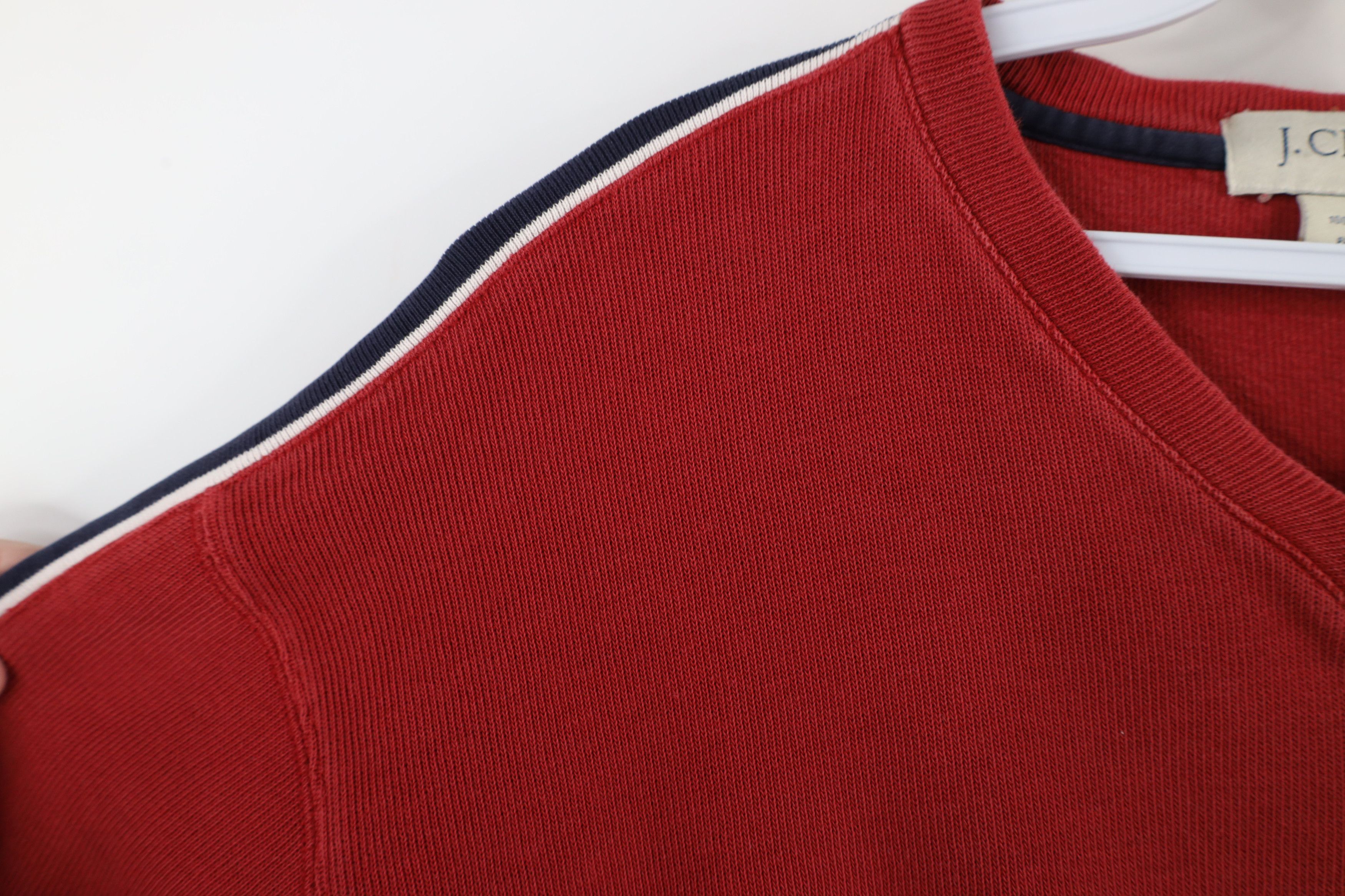 J.Crew × Vintage Vintage 90s J Crew Cotton Ribbed Knit Long Sleeve T-Shirt Size US L / EU 52-54 / 3 - 11 Thumbnail