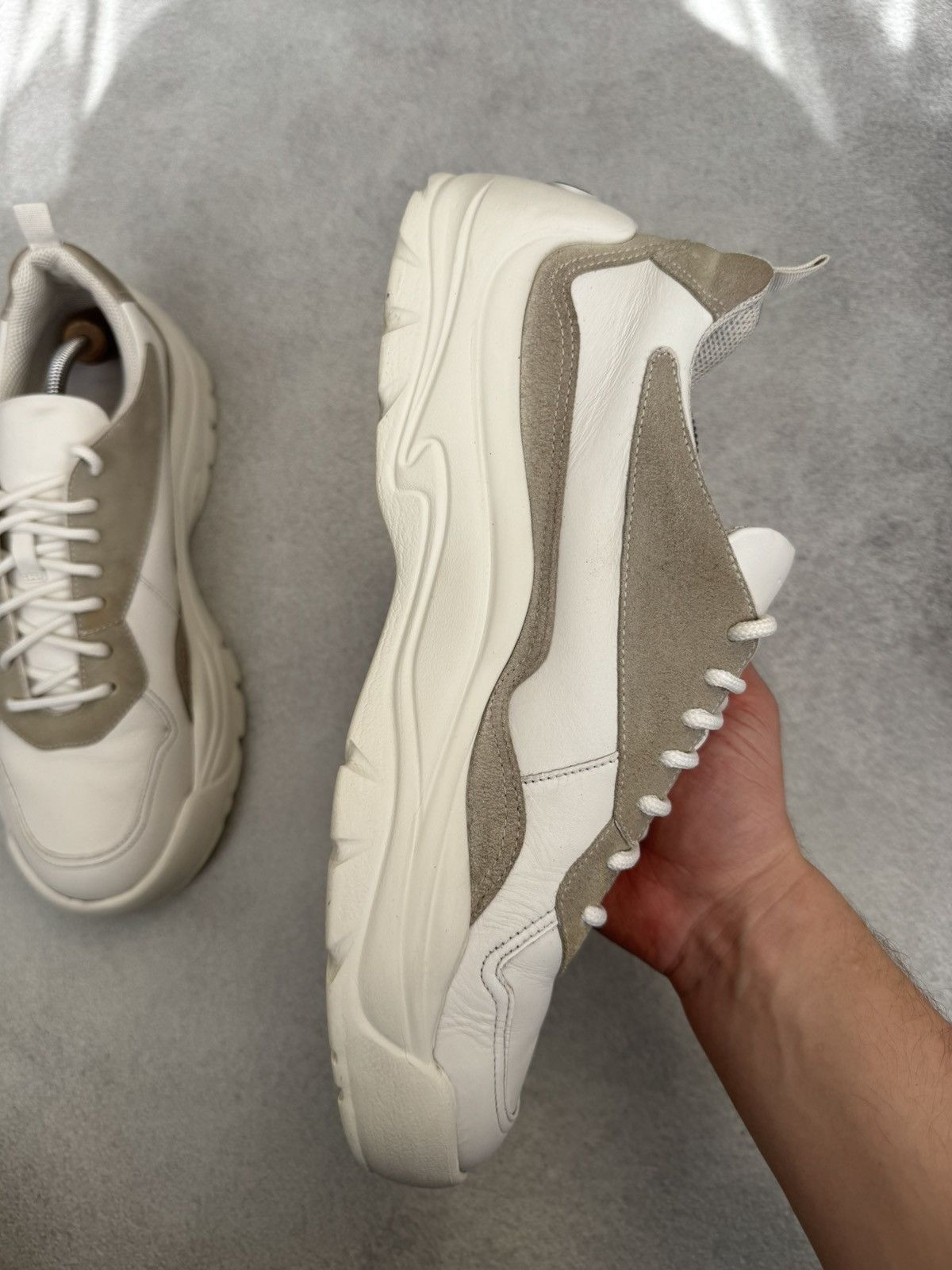 Valentino Valentino Garavani White Gumboy Calfskin Sneakers Size45 Size US 11 / EU 44 - 10 Thumbnail