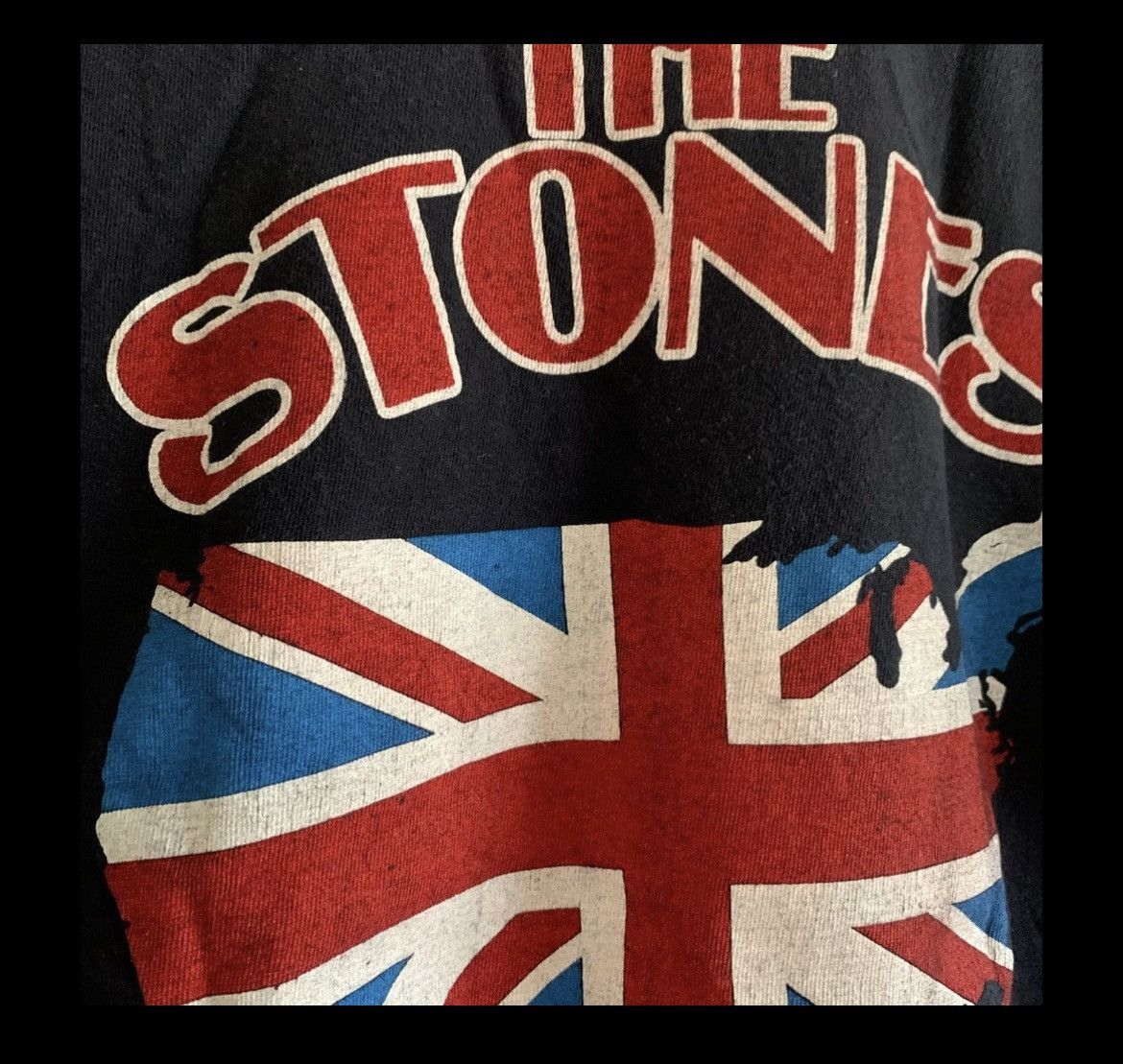 Vintage Vtg 1981 Rolling Stones North American Tour Black T-Shirt Size M / US 6-8 / IT 42-44 - 8 Thumbnail