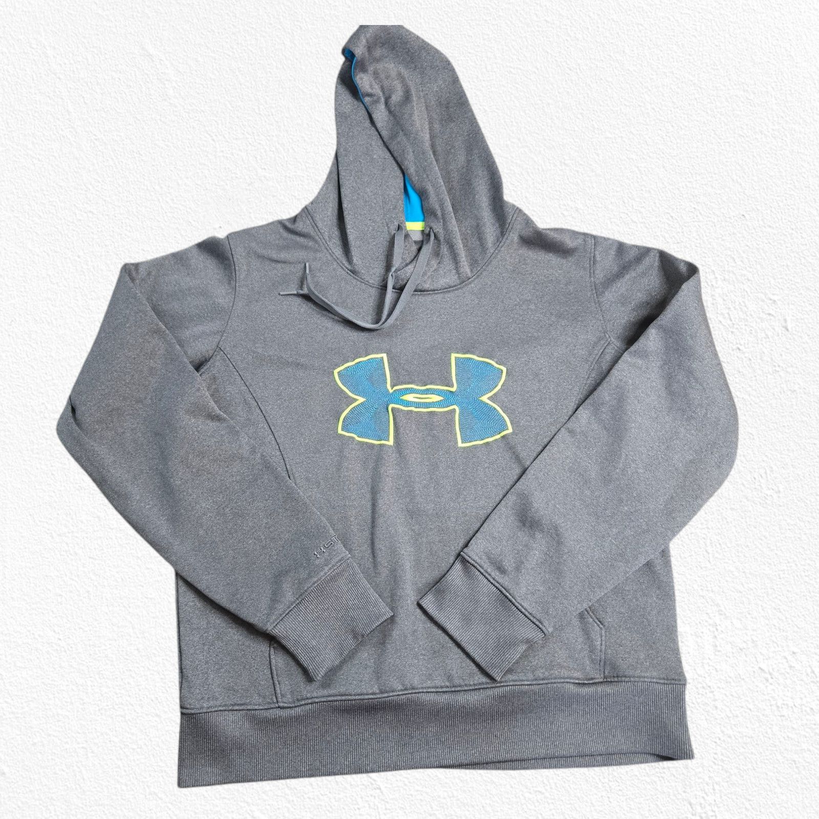 Under Armour Under Armour Storm Gray Pullover Logo Hoodie Size Large Size L / US 10 / IT 46 - 2 Thumbnail