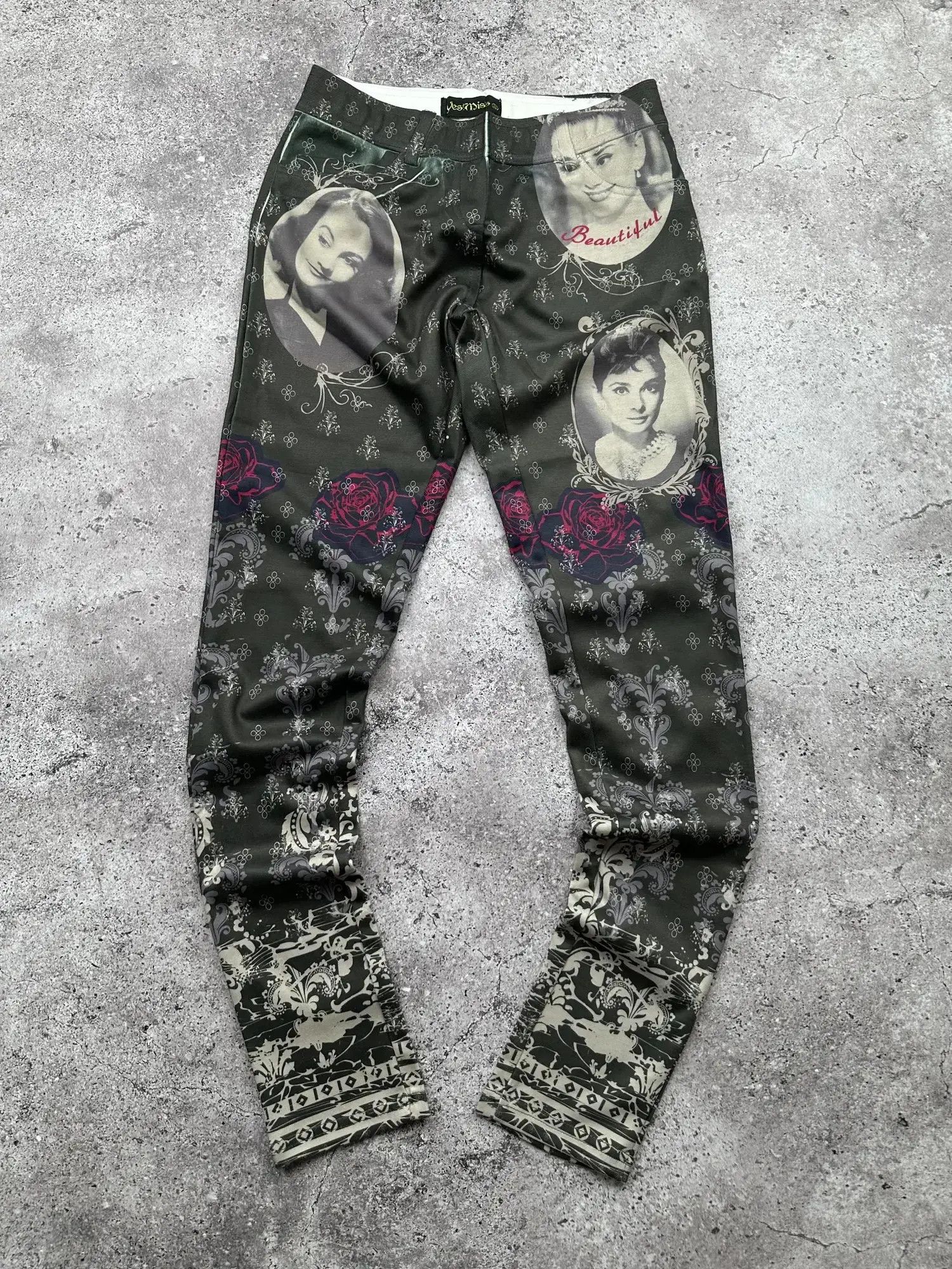 Vintage Vintage Printed Pants C537(V617) Size 25" / US 0 / IT 36 - 1 Thumbnail