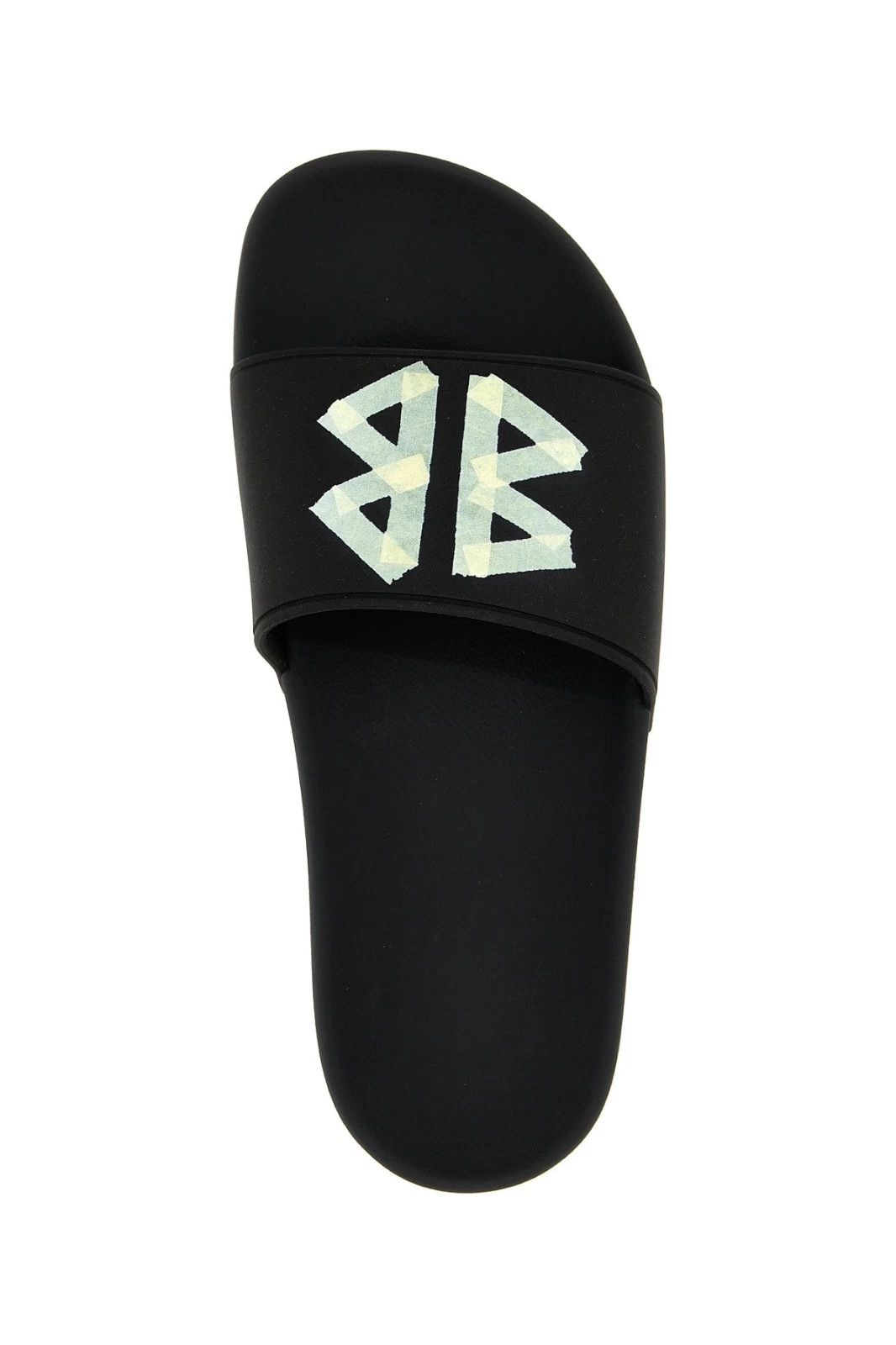 BALENCIAGA Pool Slide Black Rubber Sandals New & Authentic