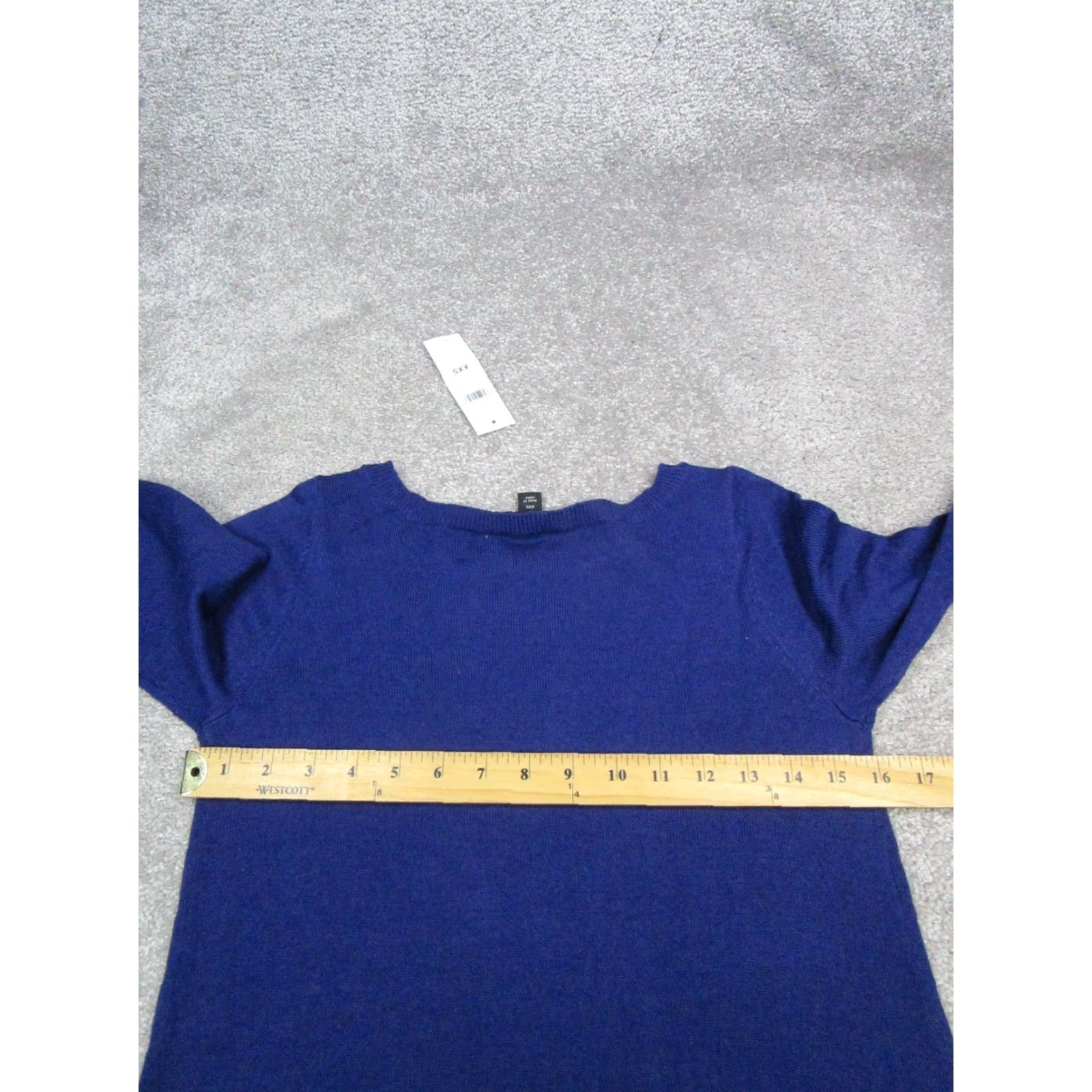 Ann Taylor Ann Taylor Sweater Womens Xs Blue Wool Blend Knit Pullover Size XXS / US 00 / IT 34 - 6 Thumbnail