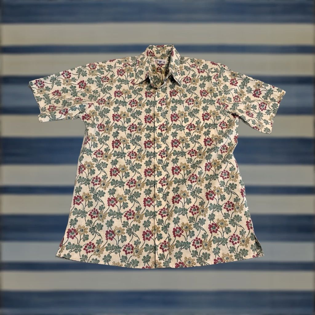 Reyn Spooner Reyn Spooner Hawaiian Floral Short Sleeve Shirt Mens M Multicolor Button-Up Cotton Blend Hawaiian Theme Size US M / EU 48-50 / 2 - 1 Thumbnail