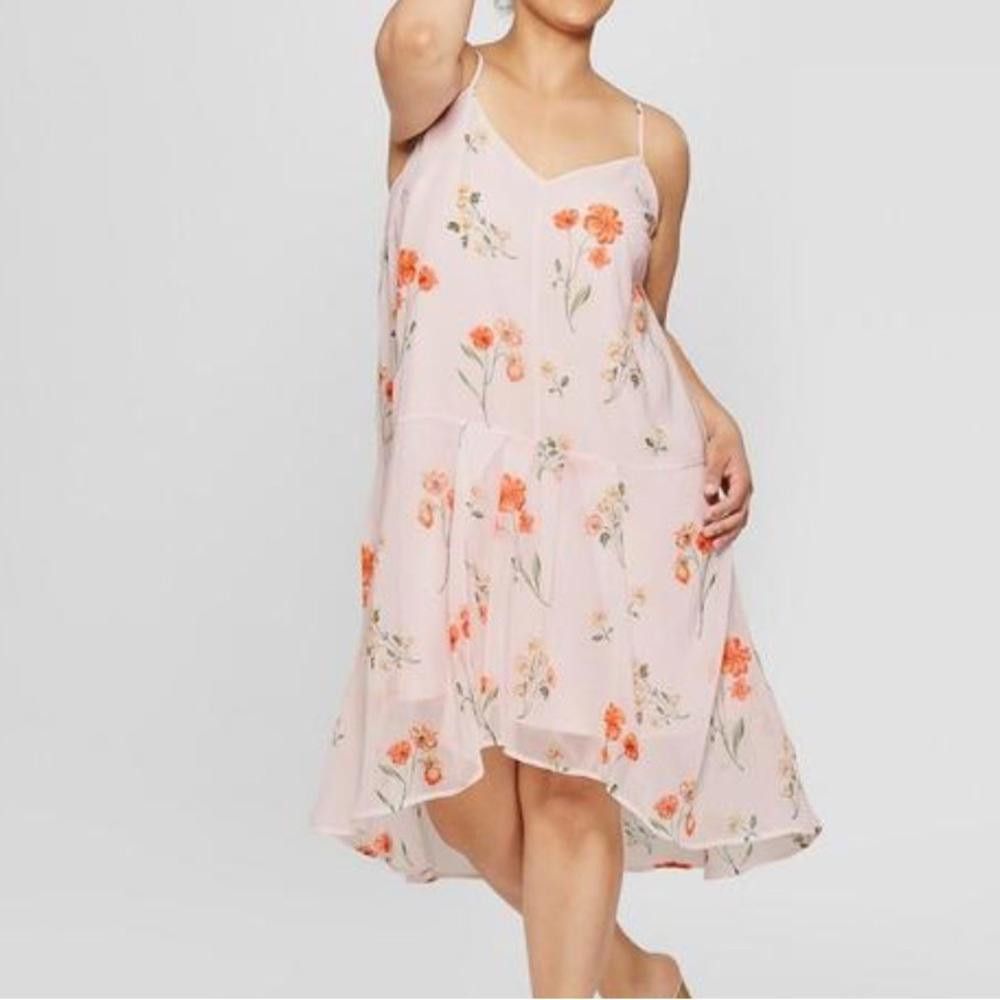 Designer Who What Wear I Floral Midi Dress Size Small Size S / US 4 / IT 40 - 9 Thumbnail