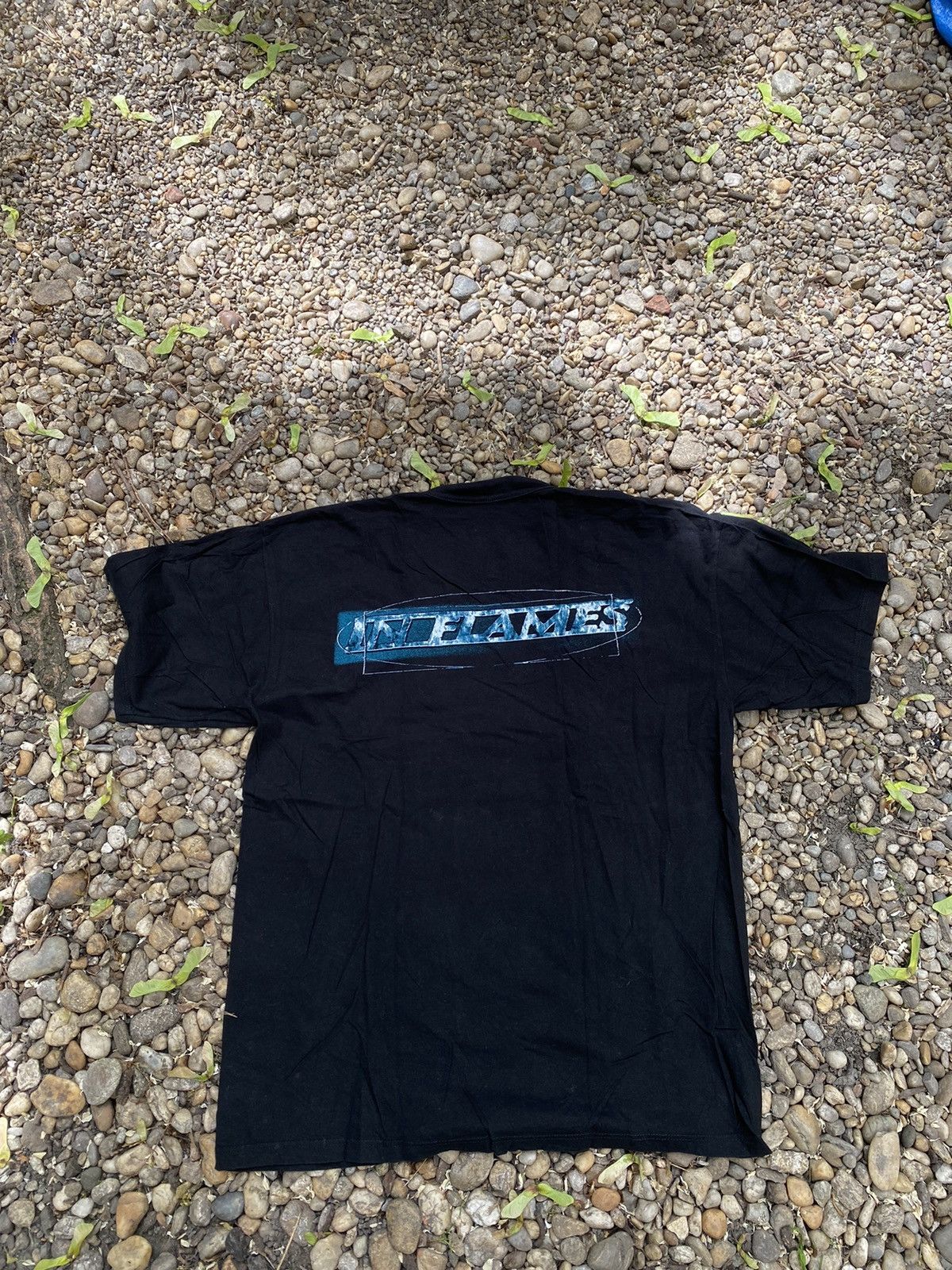 Band Tees × Vintage Vintage In Flames Rock Dark Metal T-Shirt Size US XL / EU 56 / 4 - 2 Thumbnail