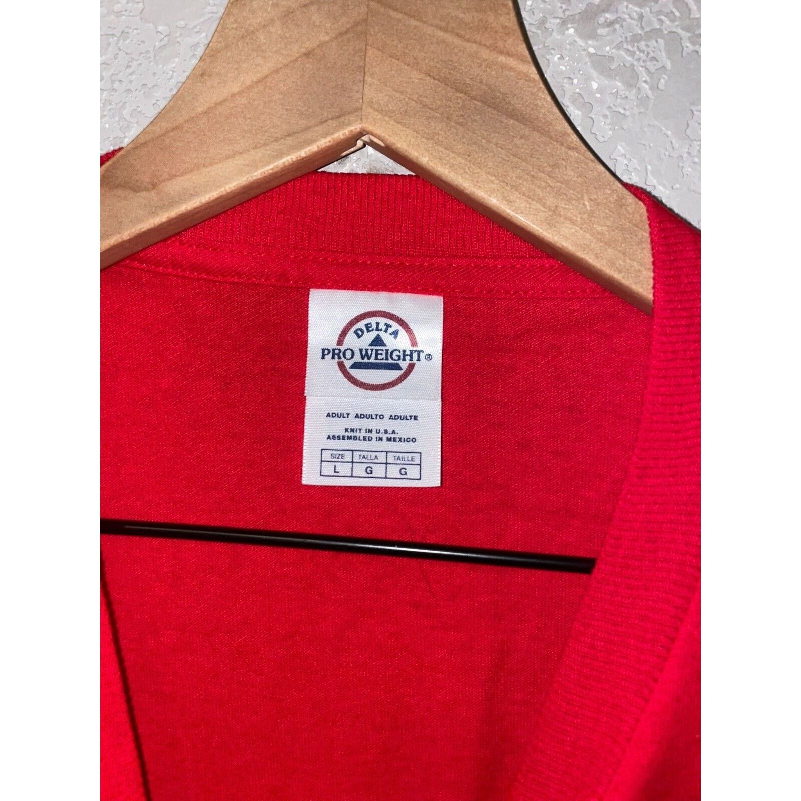 Delta Vintage Live To Ride Shirt Motorcycle Bike Red Tee Large Y2K Size US L / EU 52-54 / 3 - 6 Thumbnail