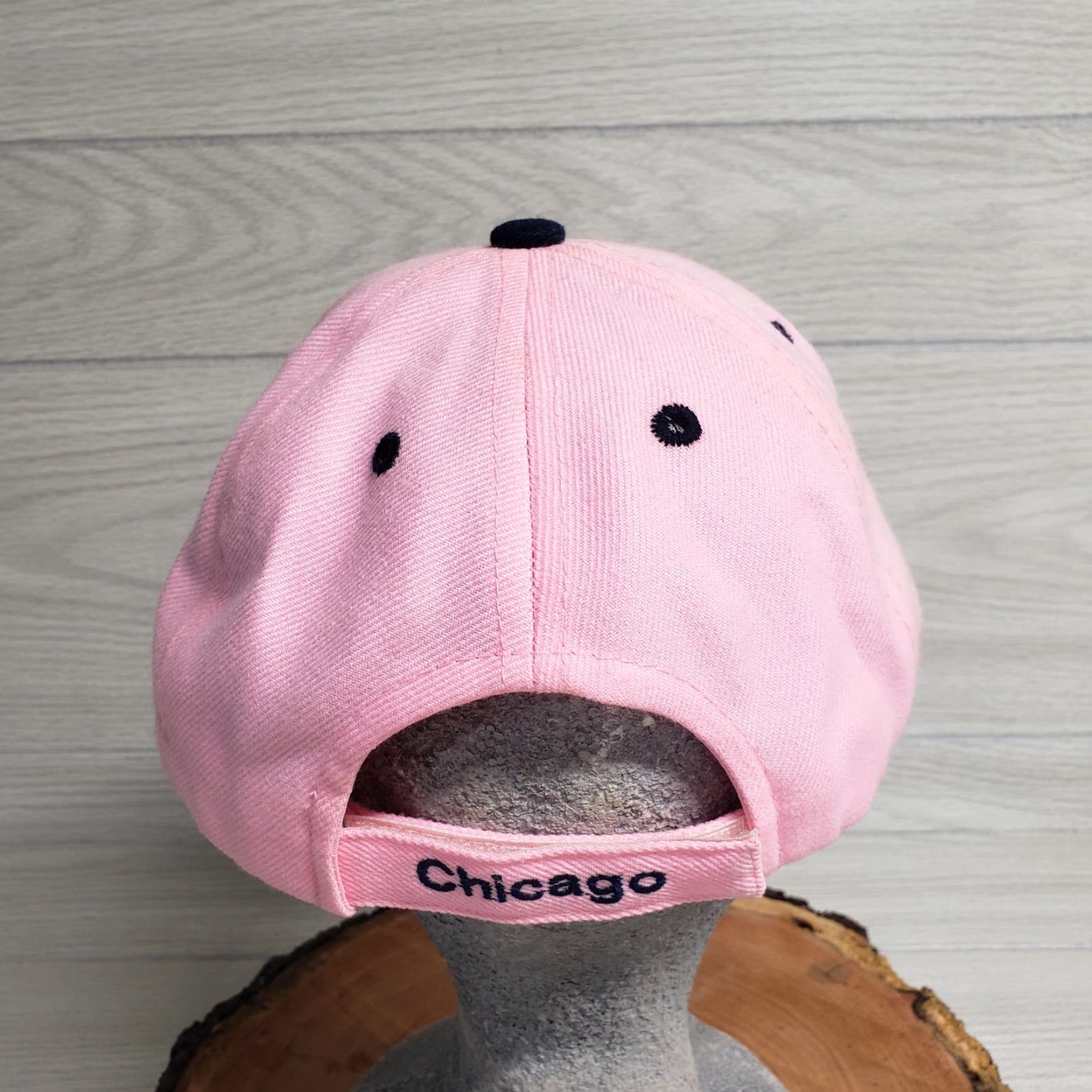 Pinko Chicago Hat Baseball Adult One Size Pink Adjustable Embroidered Cap Men Size ONE SIZE - 4 Thumbnail