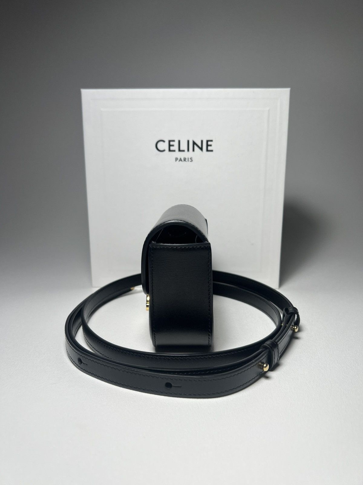 Celine Celine Mini Triomphe Bag Black Size ONE SIZE - 8 Thumbnail