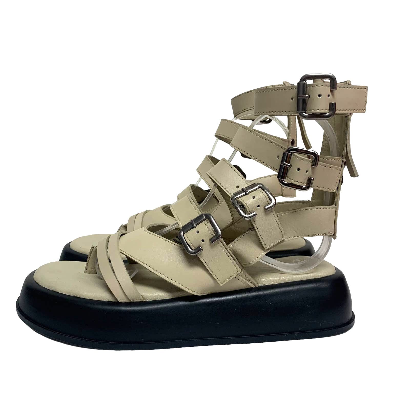 Free People Free People Womens Size 6 Jojo Tan Leather Gladiator Sandals Size US 6 / IT 36 - 4 Thumbnail
