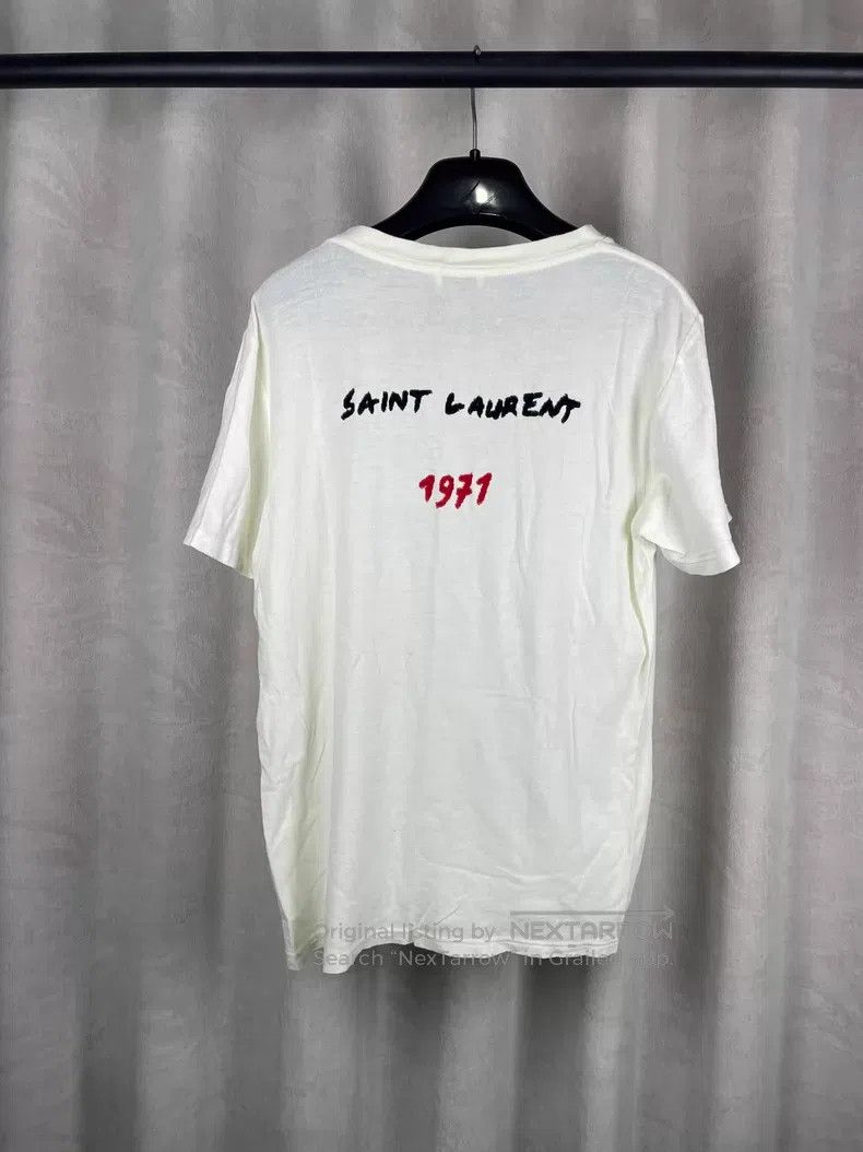Saint Laurent Paris Saint Laurent Paris Slogan Short Sleeve i Size US XS / EU 42 / 0 - 2 Thumbnail