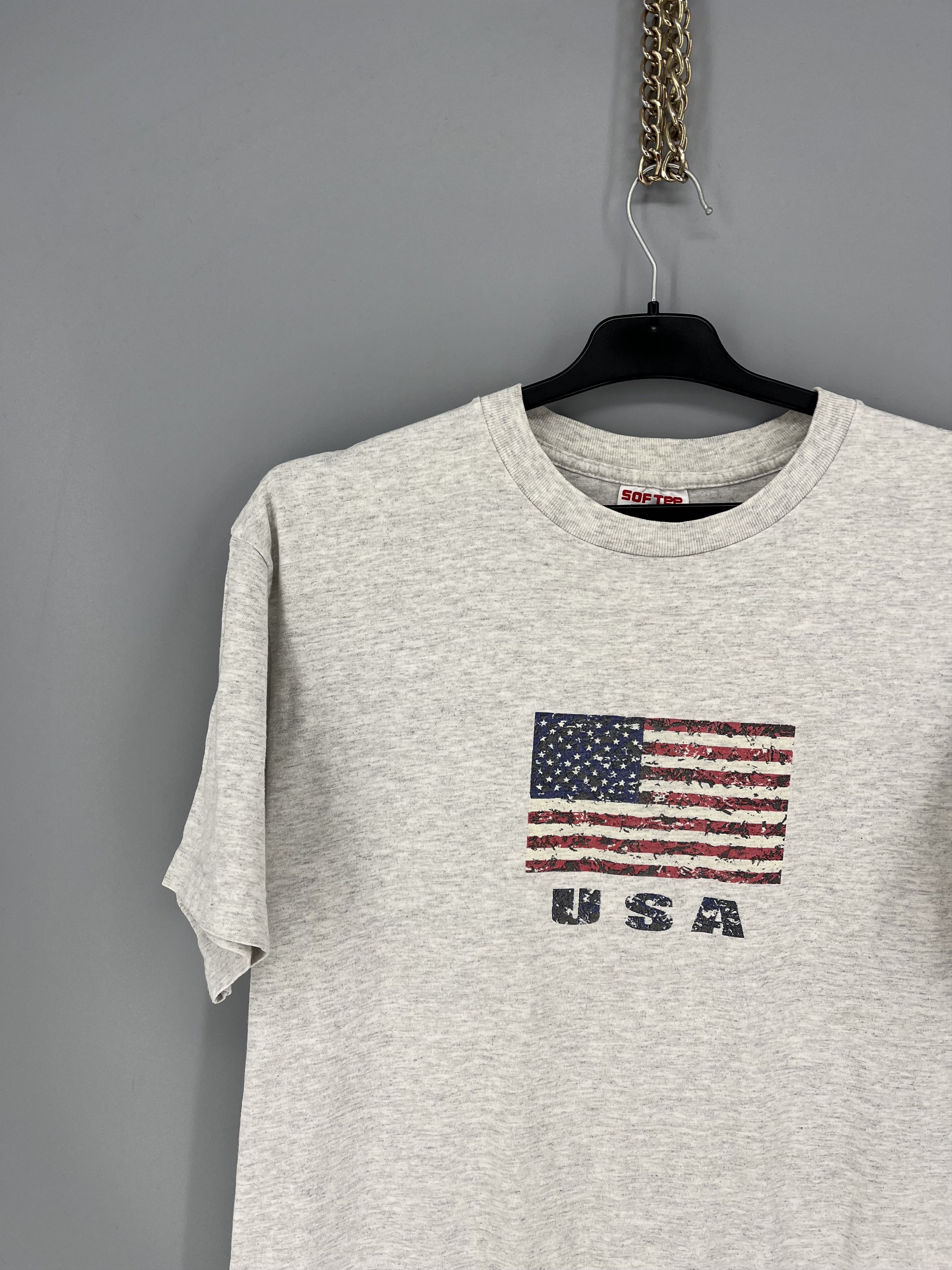 Vintage True Vintage Flag American 4th of July Shirt Single Stitch Size US L / EU 52-54 / 3 - 4 Thumbnail