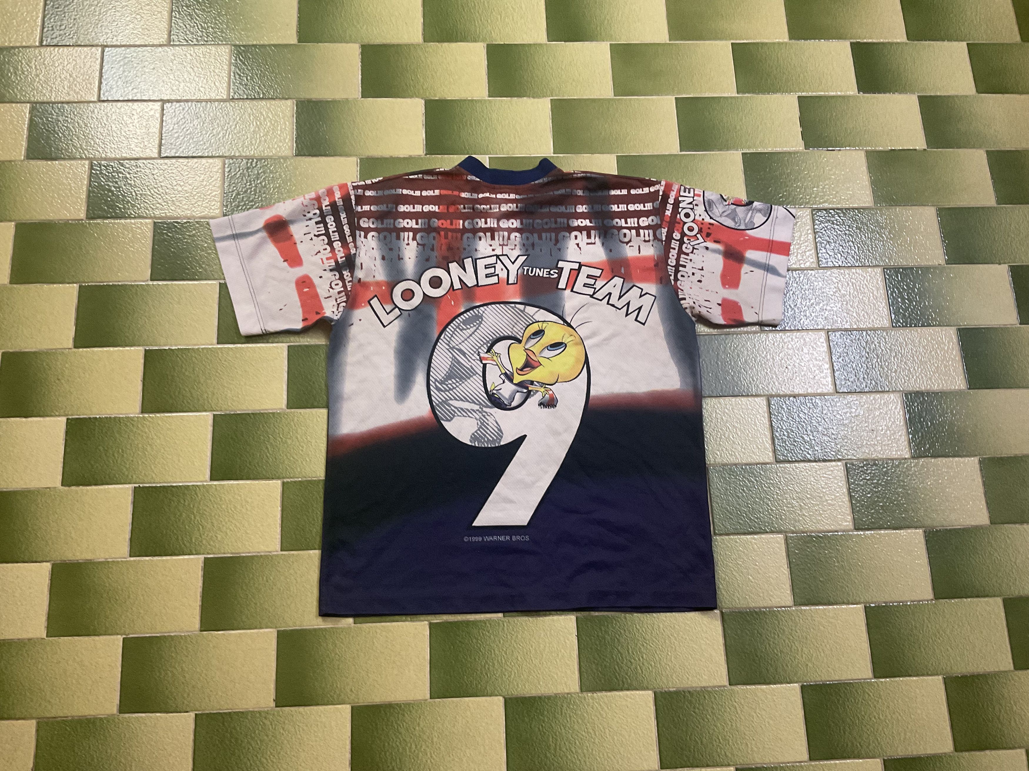 Cartoon Network Vintage 1999 Looney Tunes All Over Print T-Shirt Jersey Size US M / EU 48-50 / 2 - 2 Thumbnail