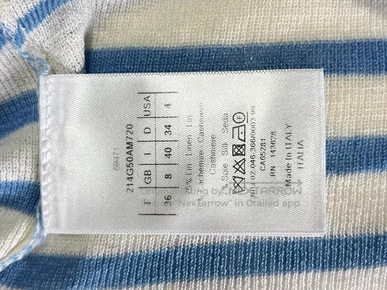 Dior Dior Blue and white striped knitted cardigan coat Size XS / US 0-2 / IT 36-38 - 8 Thumbnail