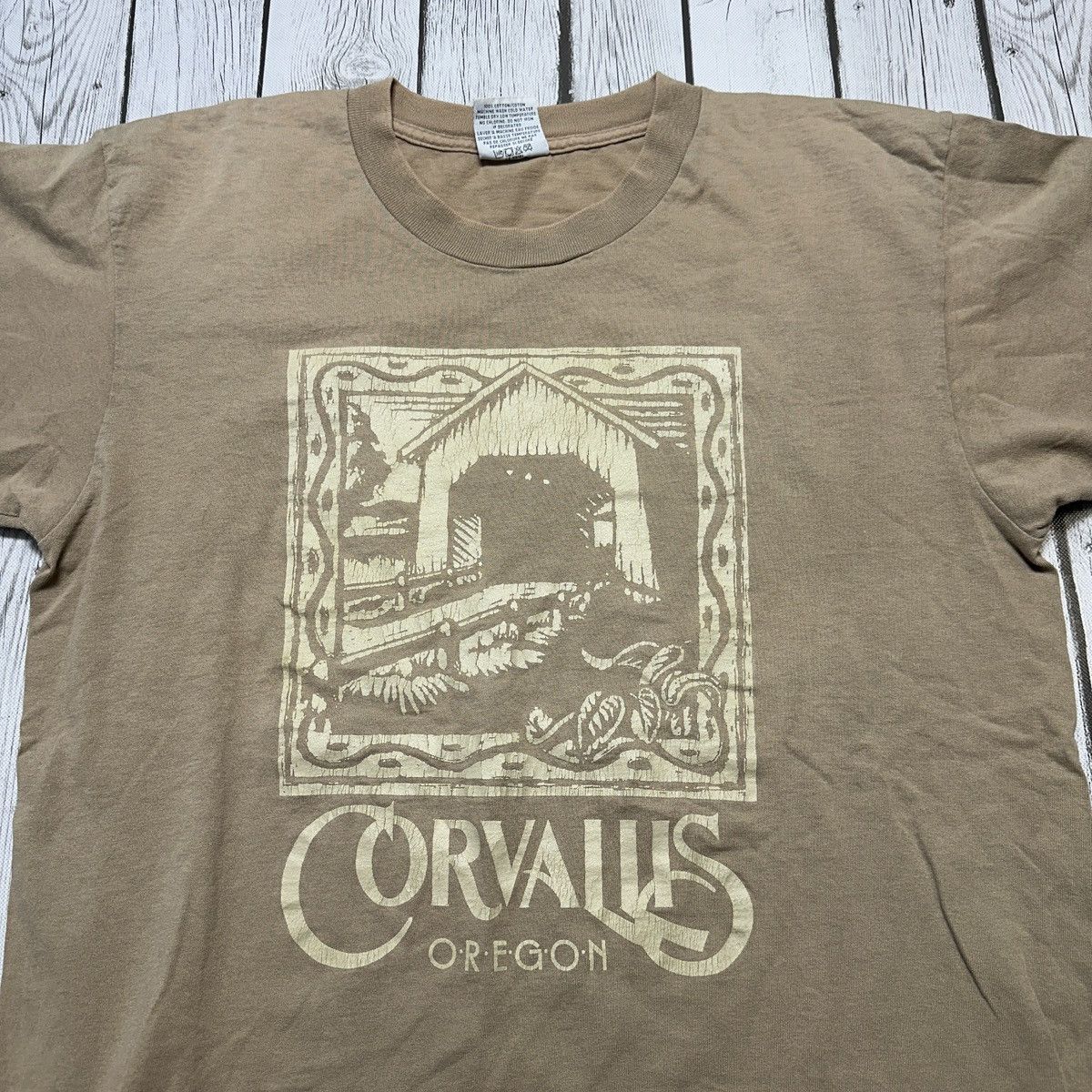 Gildan × Vintage Vintage Corvallis Oregon tee Size US L / EU 52-54 / 3 - 3 Thumbnail