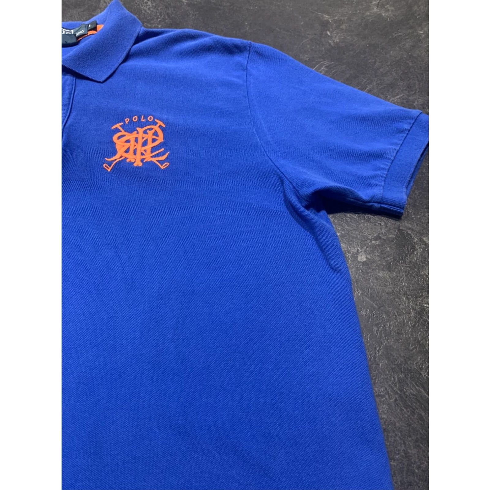 Polo Ralph Lauren Polo Ralph Lauren Short Sleeve Polo Shirt Large Blue Colorblock Mens Size US L / EU 52-54 / 3 - 3 Thumbnail