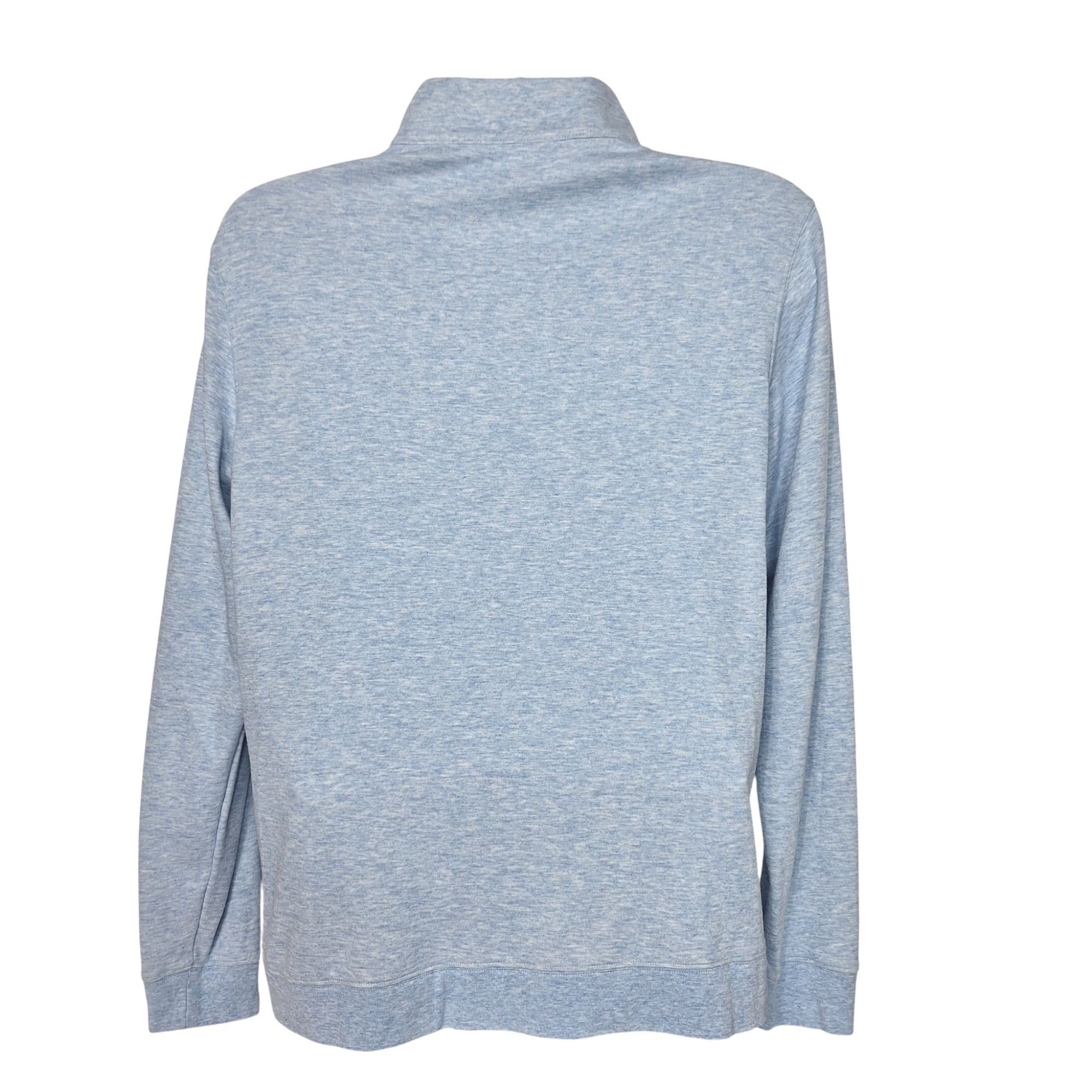 Other Turtleson 1/4 Zip Pullover Large Wallace Heather Blue Cotton Size US L / EU 52-54 / 3 - 3 Thumbnail