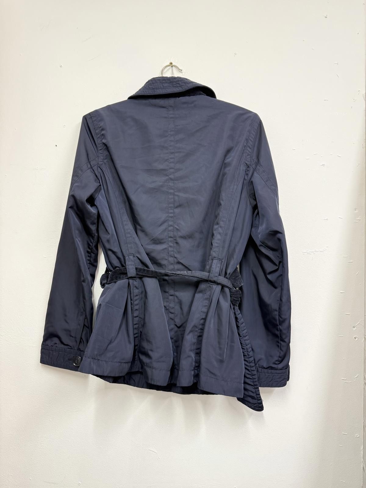 Other Joule Navy Blue Lightweight Button-Up Coat with Belt Size L / US 10 / IT 46 - 4 Thumbnail