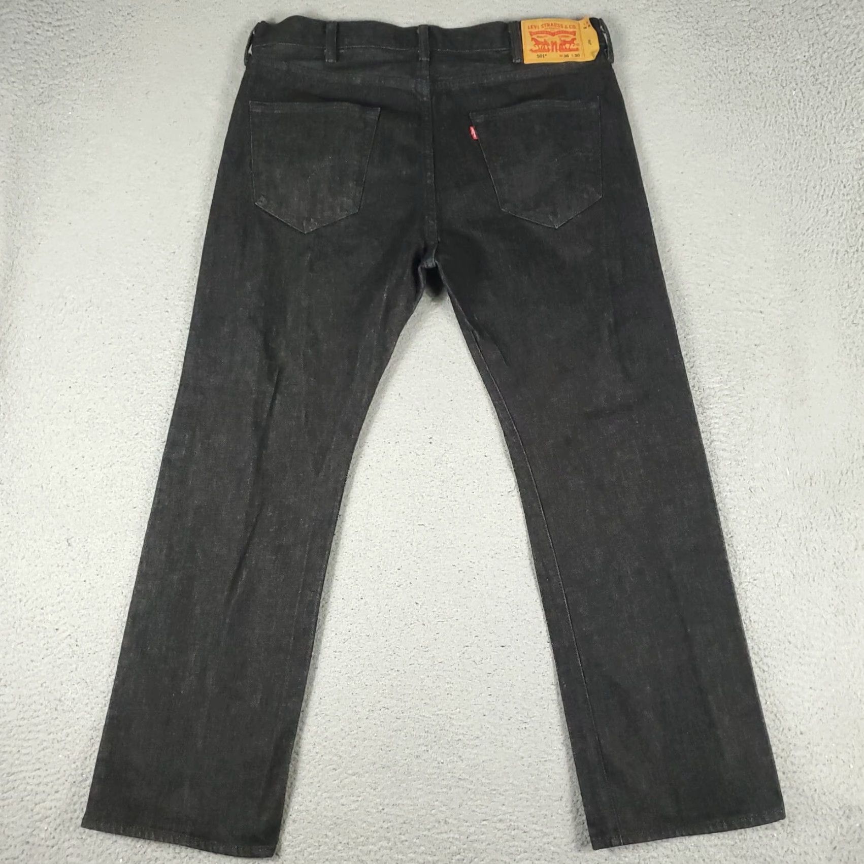 Levi's Levi's 501 Jeans Mens Regular Size 38x30 Gray Straight Leg Denim Pants Size US 38 / EU 54 - 7 Thumbnail