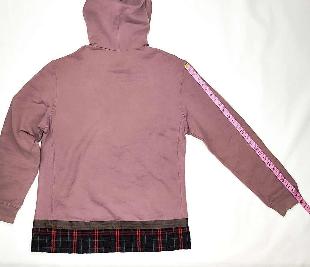 Marni rare MARNI oversize plain cotton hoodie with tartan wool Size US S / EU 44-46 / 1 - 9 Thumbnail