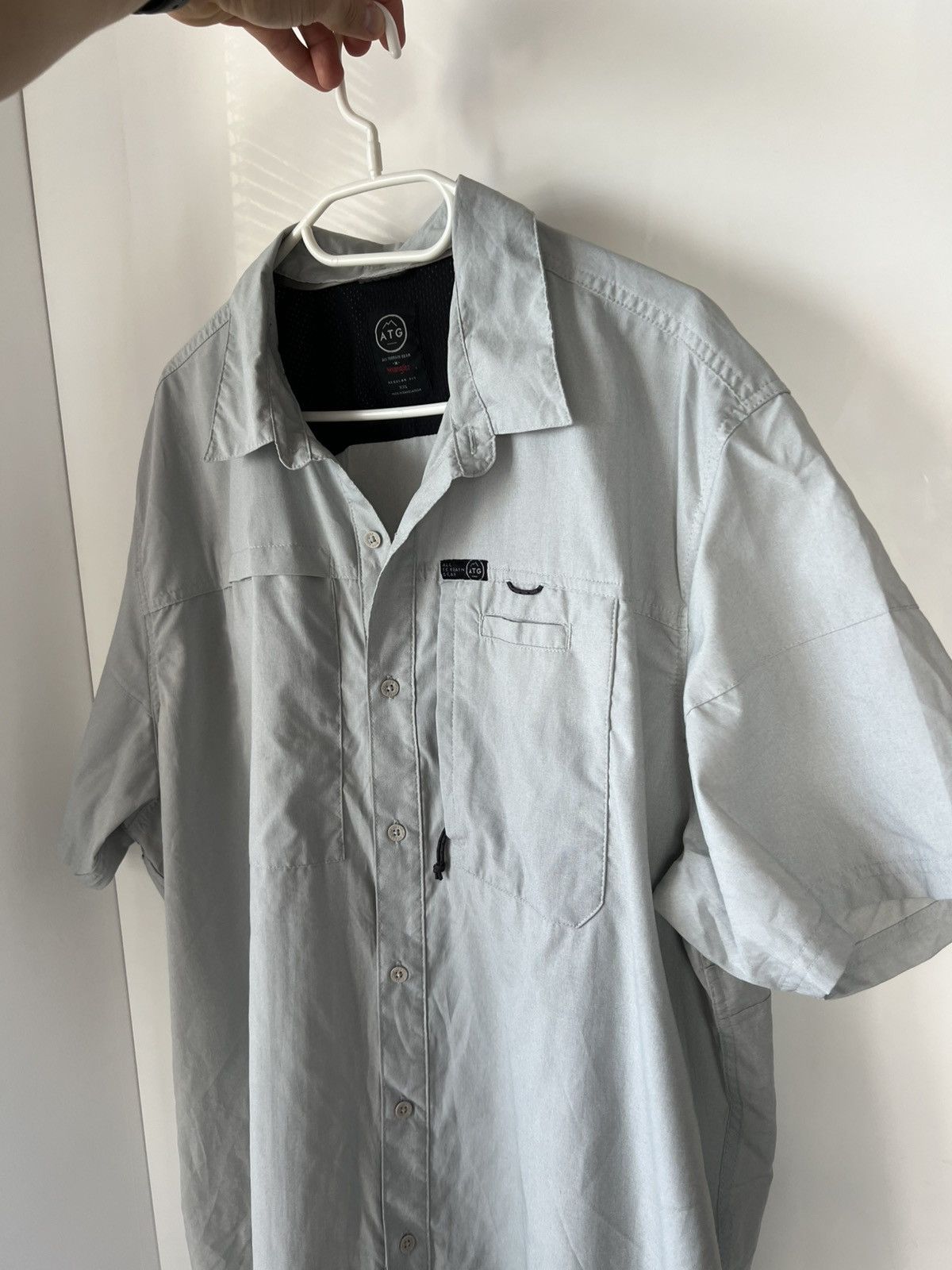 Wrangler ‼️Vintage Wrangler Outdoor ATG All Terrain Gear Pocket Shirt‼️ Size US XXL / EU 58 / 5 - 4 Thumbnail