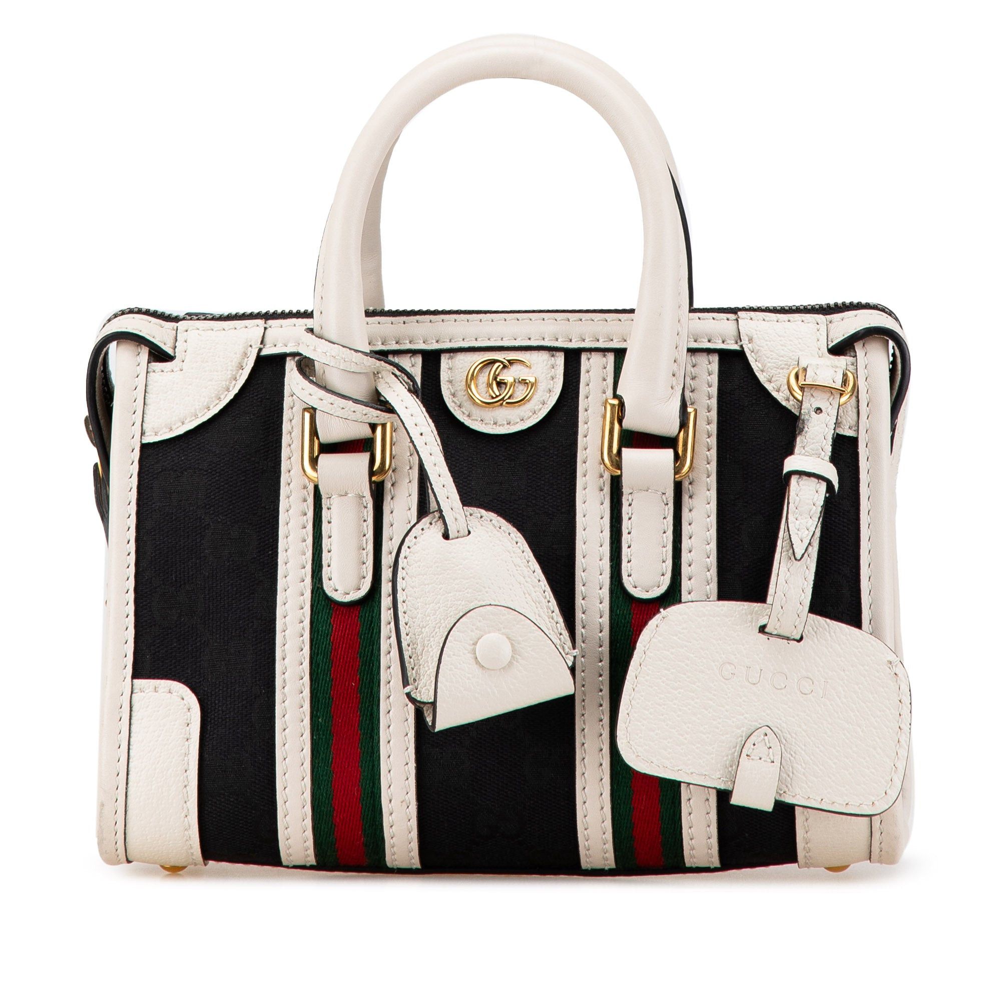 Gucci Gucci Mini GG Canvas Bauletto Black Size ONE SIZE - 1 Thumbnail