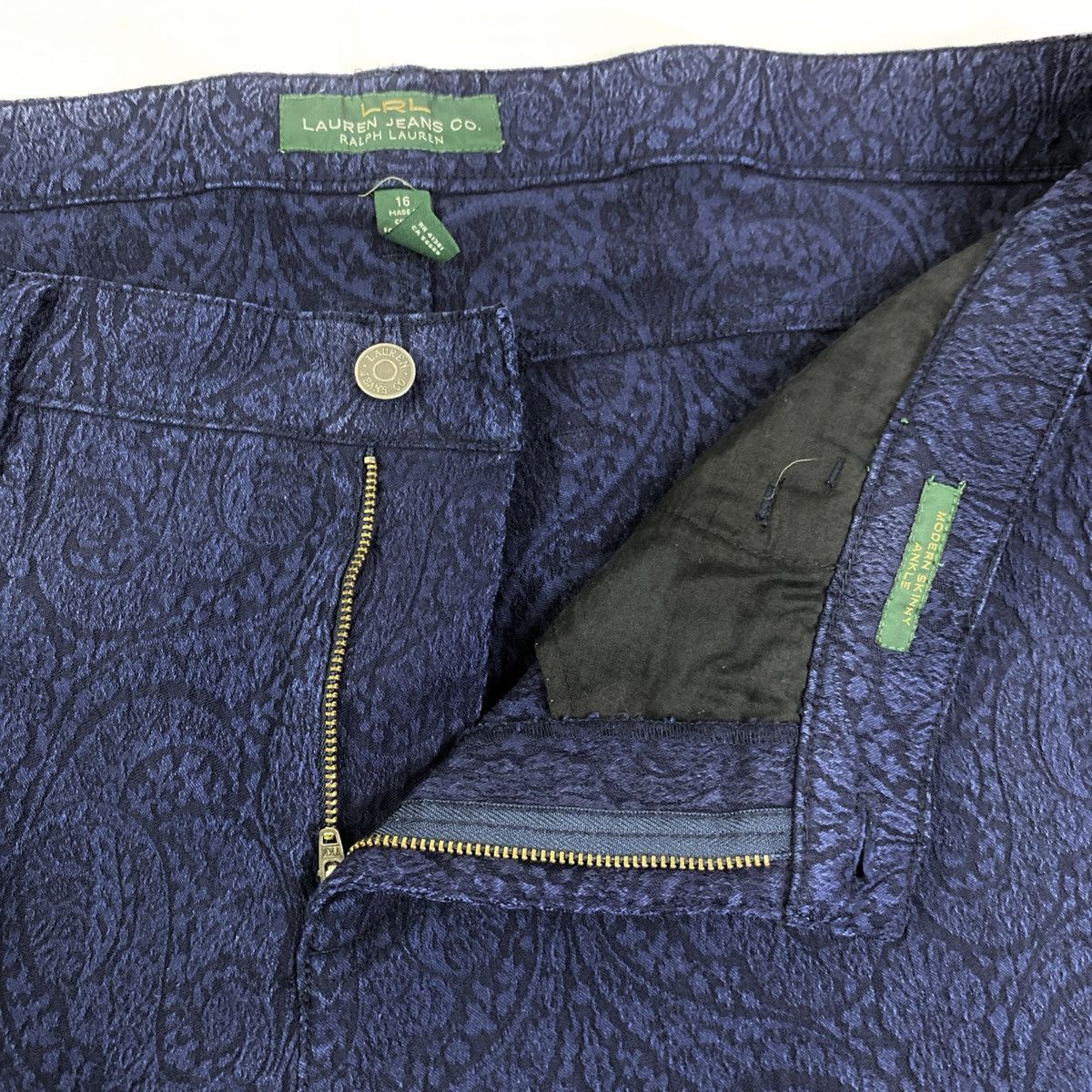 Ralph Lauren Lauren Ralph Lauren Jeans Co Womens Sz 16 Casual Blue EUC Size 38" / US 16 / IT 52 - 6 Thumbnail