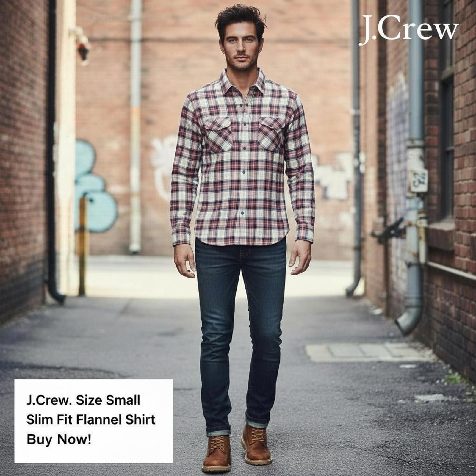J.Crew J.Crew Slim-Fit Flannel Shirt Size Small Size US S / EU 44-46 / 1 - 2 Thumbnail