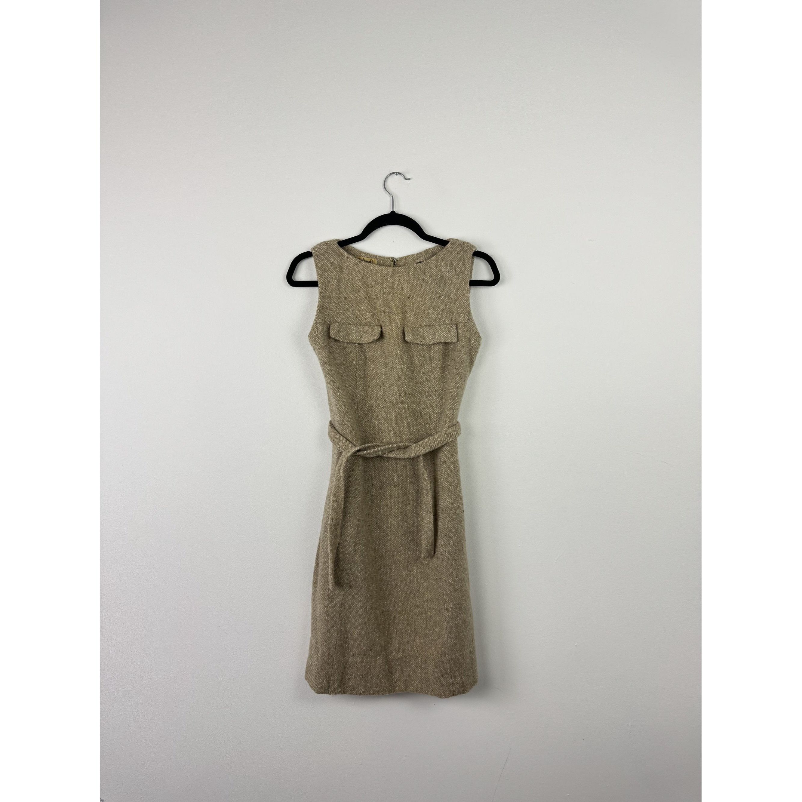 Other Vintage 80s Wool Beige Dress Size S / US 4 / IT 40 - 1 Thumbnail