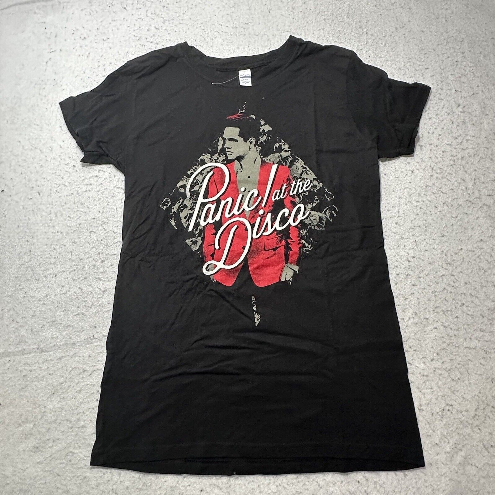 Tultex Panic! At The Disco Large Band Black Graphic T Shirt Size L / US 10 / IT 46 - 1 Thumbnail