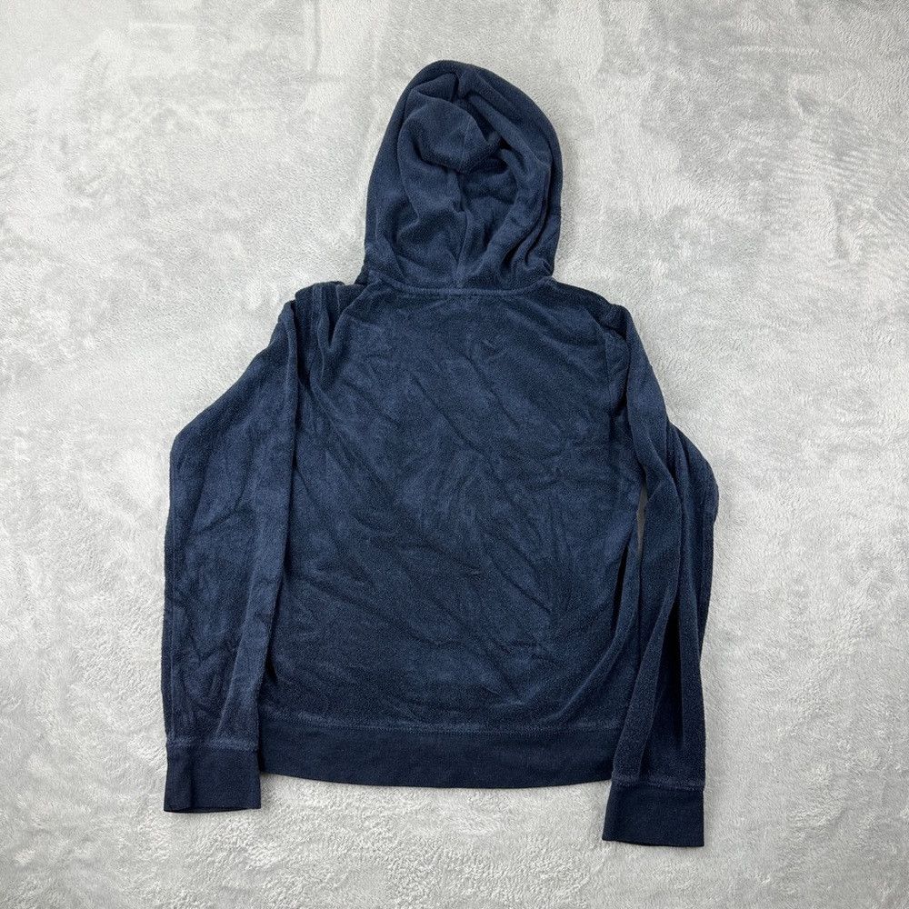 Juicy Couture Juicy Couture Navy Blue Velour Zip Up Hoodie Women’s Size M Size M / US 6-8 / IT 42-44 - 4 Thumbnail