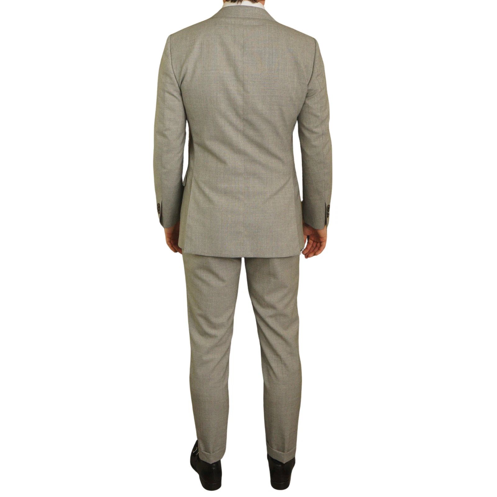 Suitsupply Men Suitsupply Suit Lazio Single Breasted Grey Wool US38 Size 38R - 3 Thumbnail