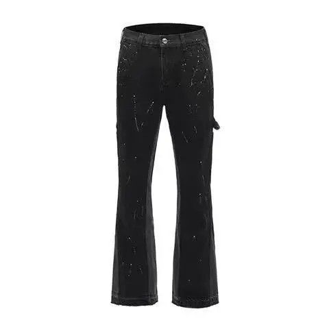 Japanese Brand VIBE Vintage high street washed and inked baggy jeans Size US 34 / EU 50 - 4 Thumbnail