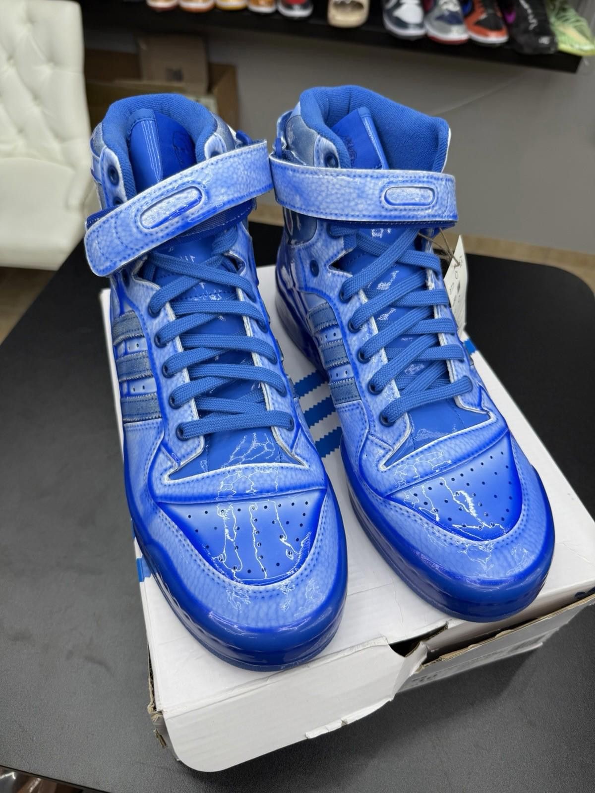 Other Adidas Originals Forum Hi Jeremy Scott Dipped Blue - 10 NEW Size US 10 / EU 43 - 5 Thumbnail