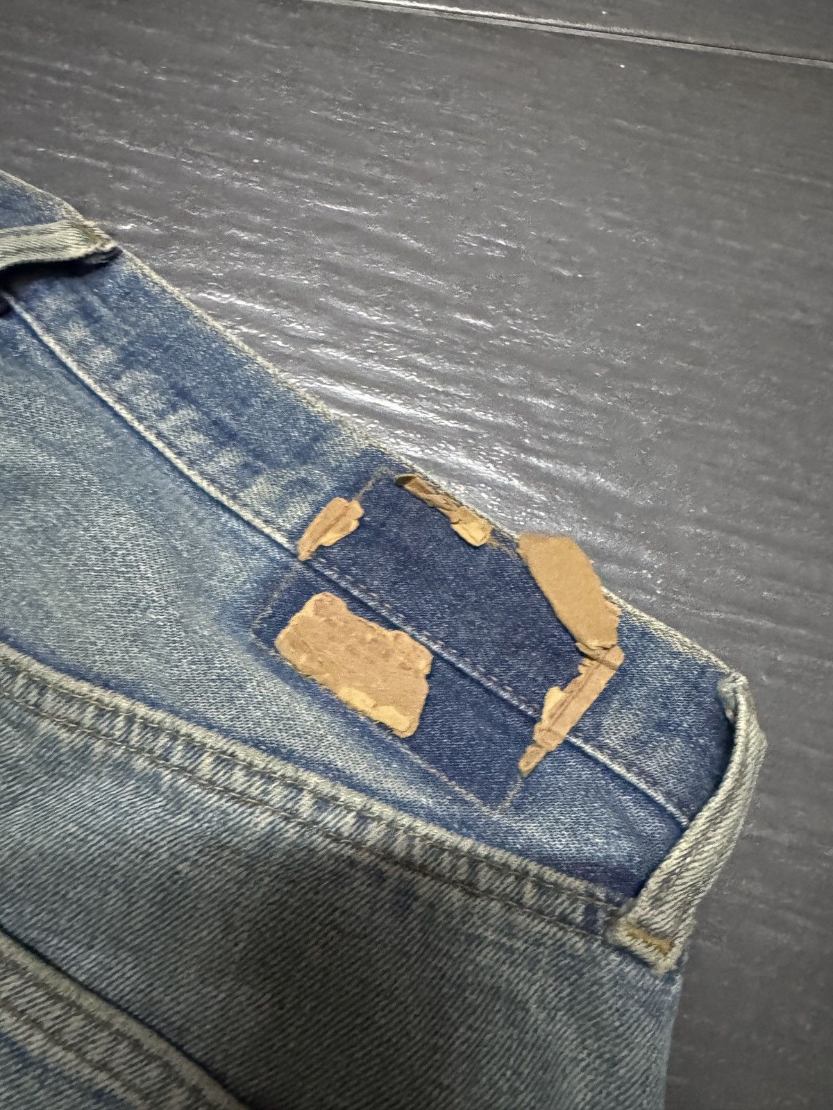 Levi's Vintage Levis Rindem 501 selvedge Cropped jeans Size US 35 - 8 Thumbnail