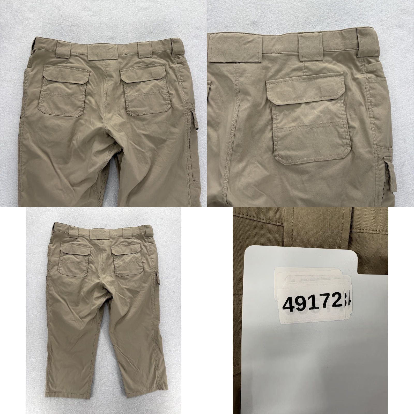 Duluth Trading Company Duluth Flex Dry on the Fly Relaxed Fit Cargo Pants Mens 46x26 Beige Stretch Work Size US 30 / EU 46 - 9 Thumbnail