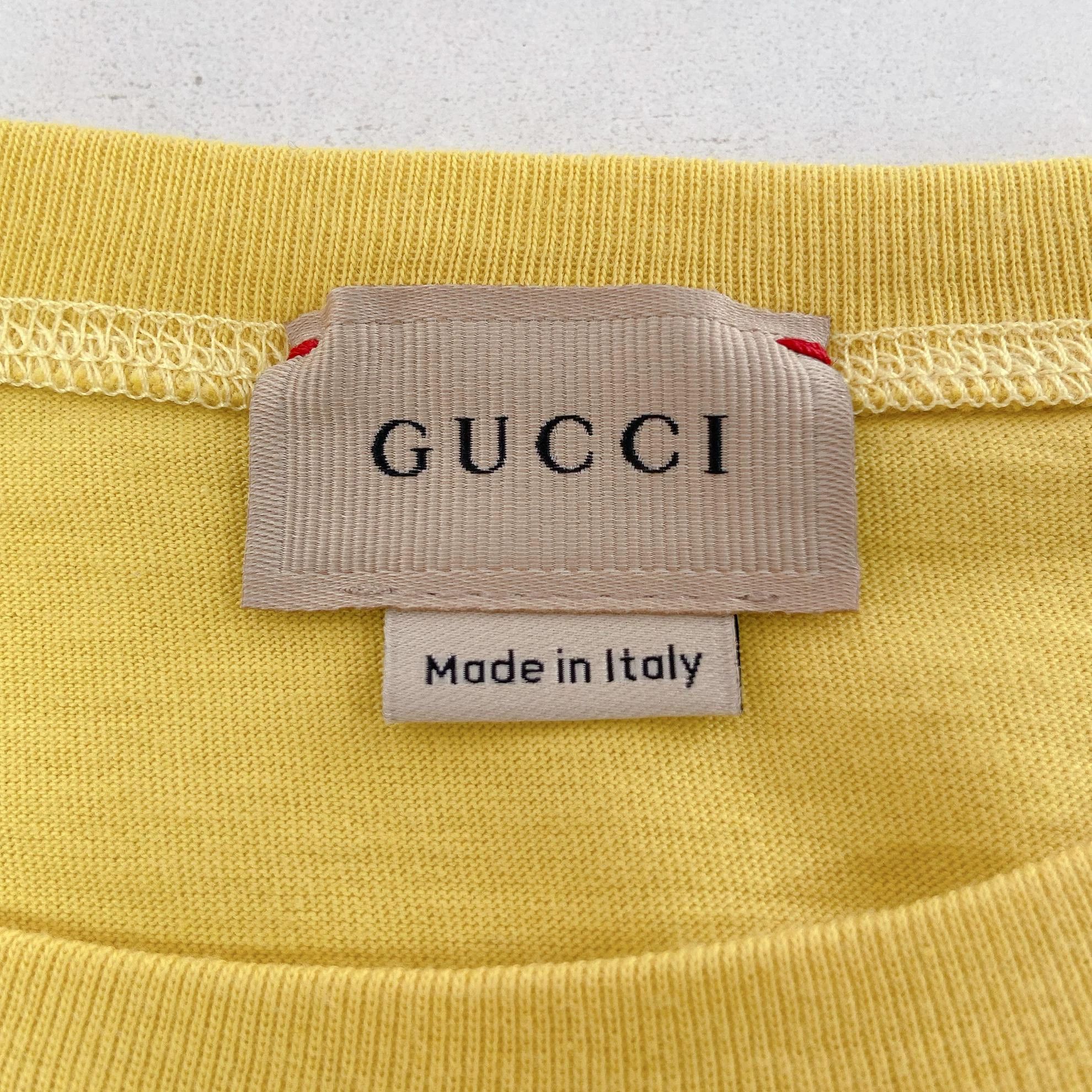 Gucci Gucci Yellow Letter T-Shirt 10Y Size XXS / US 00 / IT 34 - 6 Thumbnail