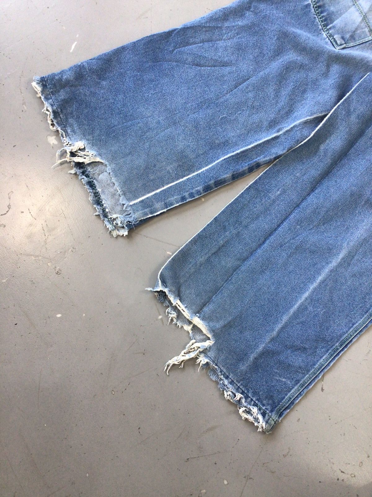 JNCO × Southpole × Vintage Vintage snakeyes SpellOut embroidered flared denim Size US 33 - 11 Thumbnail