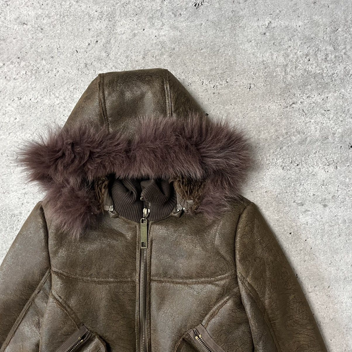 Other Vintage Avant garde bomber jacket with fur S y2k 00s boxy Size S / US 4 / IT 40 - 5 Thumbnail