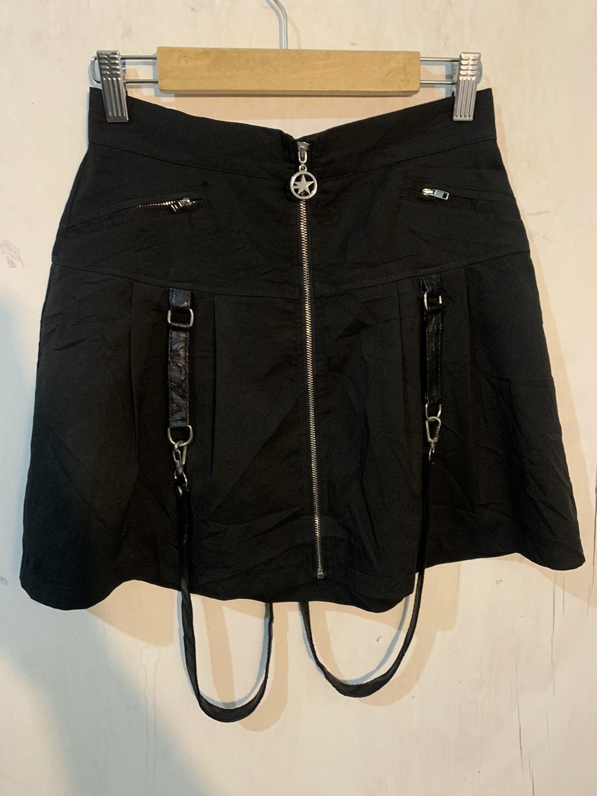 Hysteric Glamour × If Six Was Nine × KMRii Gothic style strappy mini skirt Size 26" / US 2 / IT 38 - 1 Thumbnail