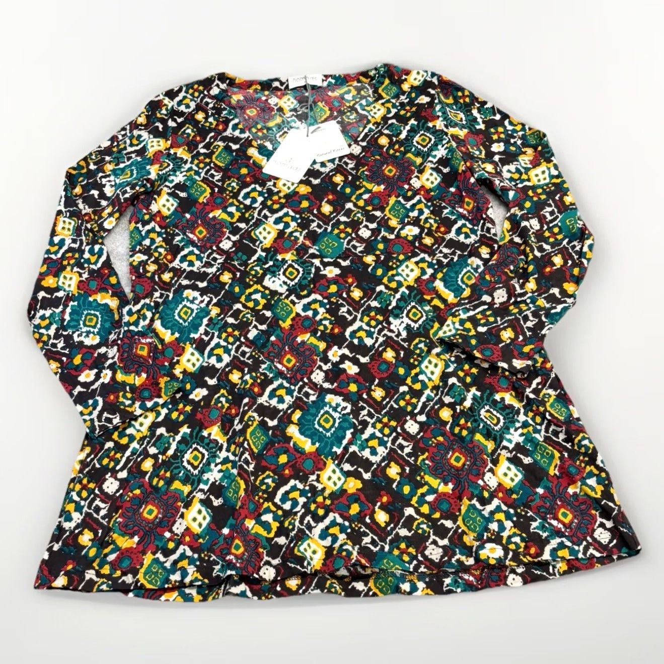 Vintage Nomads Karensa Printed Tunic 16 Women’s Multi Notched Neck Long Sleeve Casual Travel Party/Cocktail BNWT Mens? Size XXL / US 16-18 / IT 52-54 - 2 Thumbnail