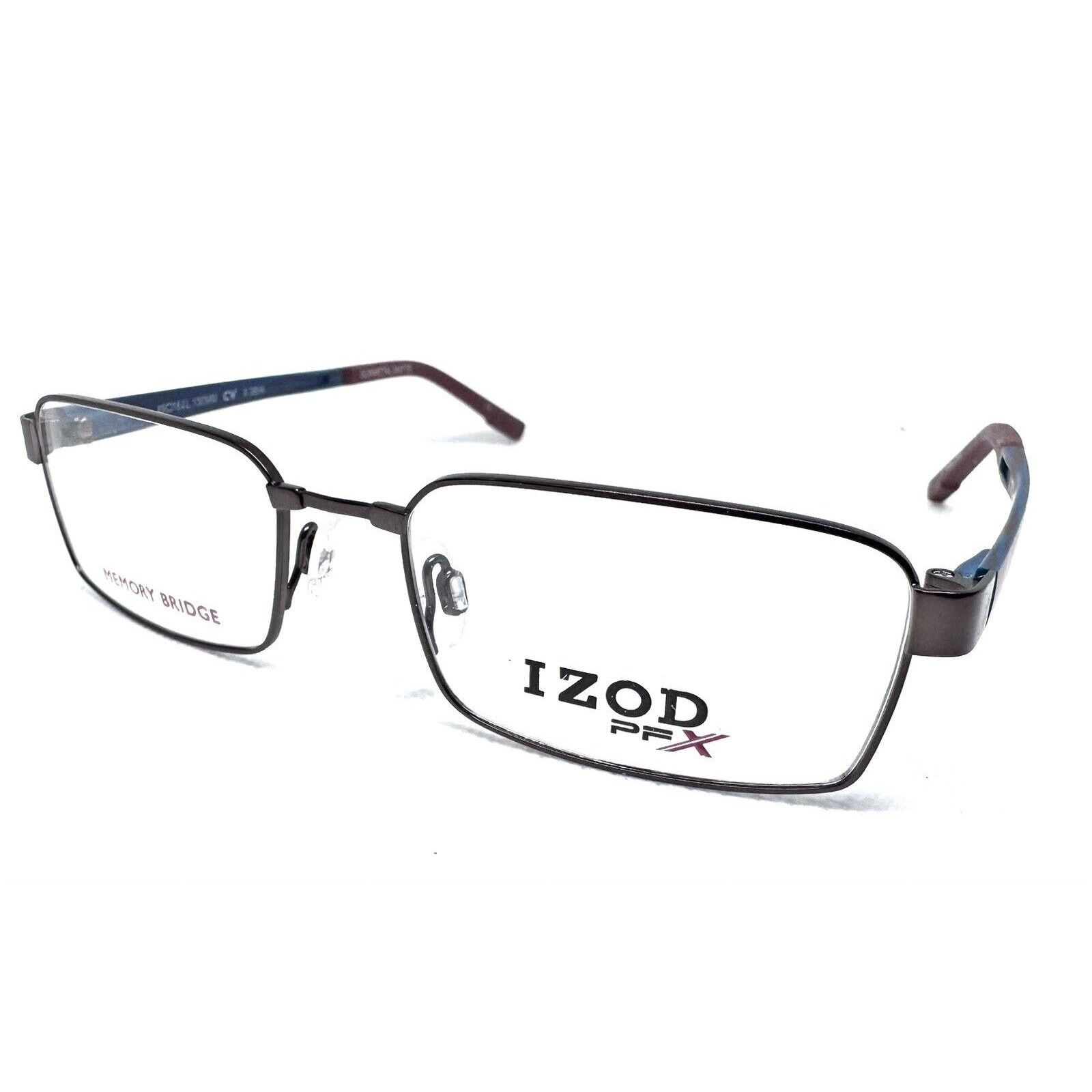 Izod IZOD PERFORMANCE X PFX X3804 GUNMETAL NAVY-BLUE EYEGLASSES Size ONE SIZE - 1 Thumbnail