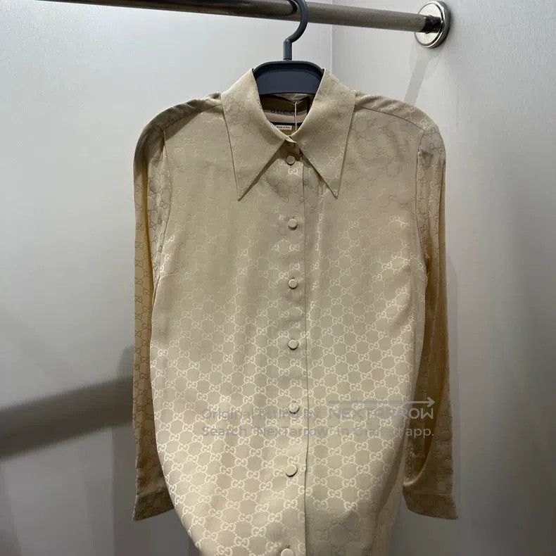 Gucci Gucci Full-print double G silk long-sleeved shirt Size XS / US 0-2 / IT 36-38 - 6 Thumbnail