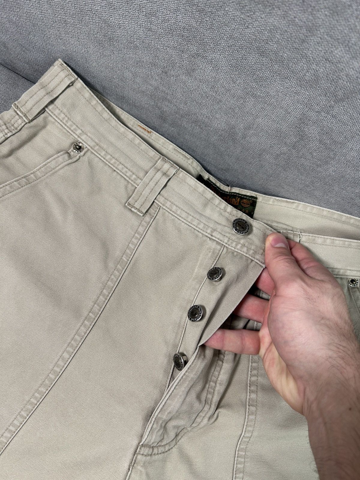 Timberland × Vintage TIMBERLAND CARGO VINTAGE SHORTS MADE IN HONG KONG Size US 31 - 4 Thumbnail