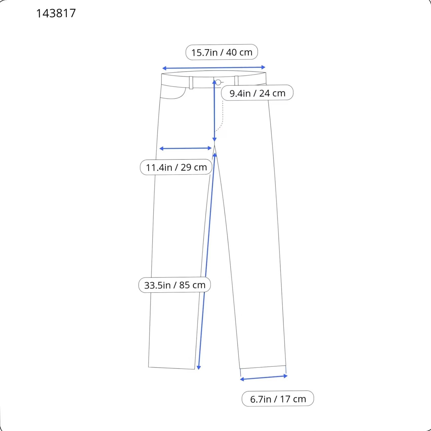 Jack & Jones JACK & JONES Slim/Glenn Jeans Men's W32/L34 Blue Whiskers Button Fly Stretch Slim Jeans Mens W32/L34 Blue Whiskers Button Fly Stretch Size US 32 / EU 48 - 3 Thumbnail