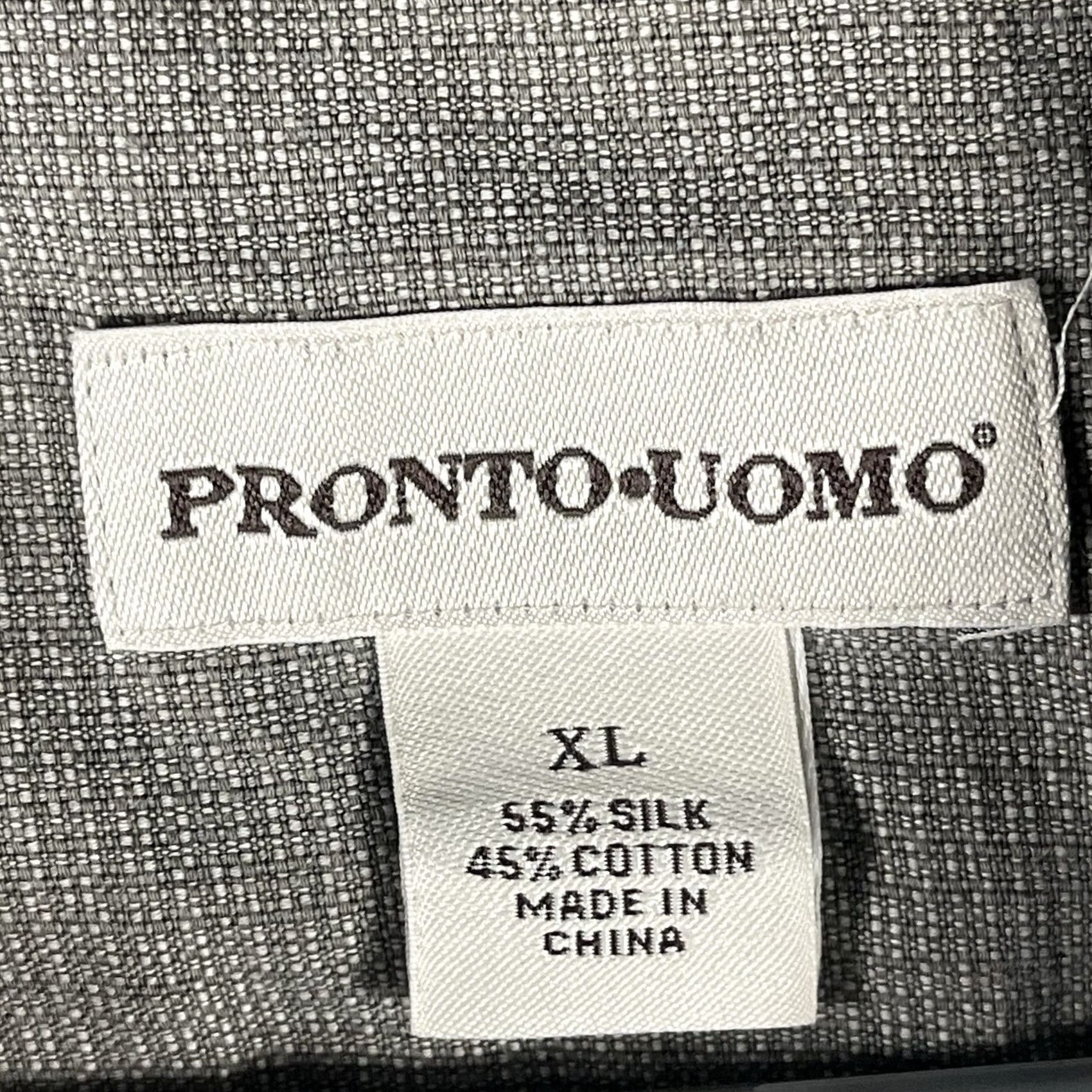 Pronto Uomo Pronto Uomo Shirt Mens XL Silk Blend Multicolor Casual Rockabilly Striped Short Sleeve Button Up Size US XL / EU 56 / 4 - 3 Thumbnail