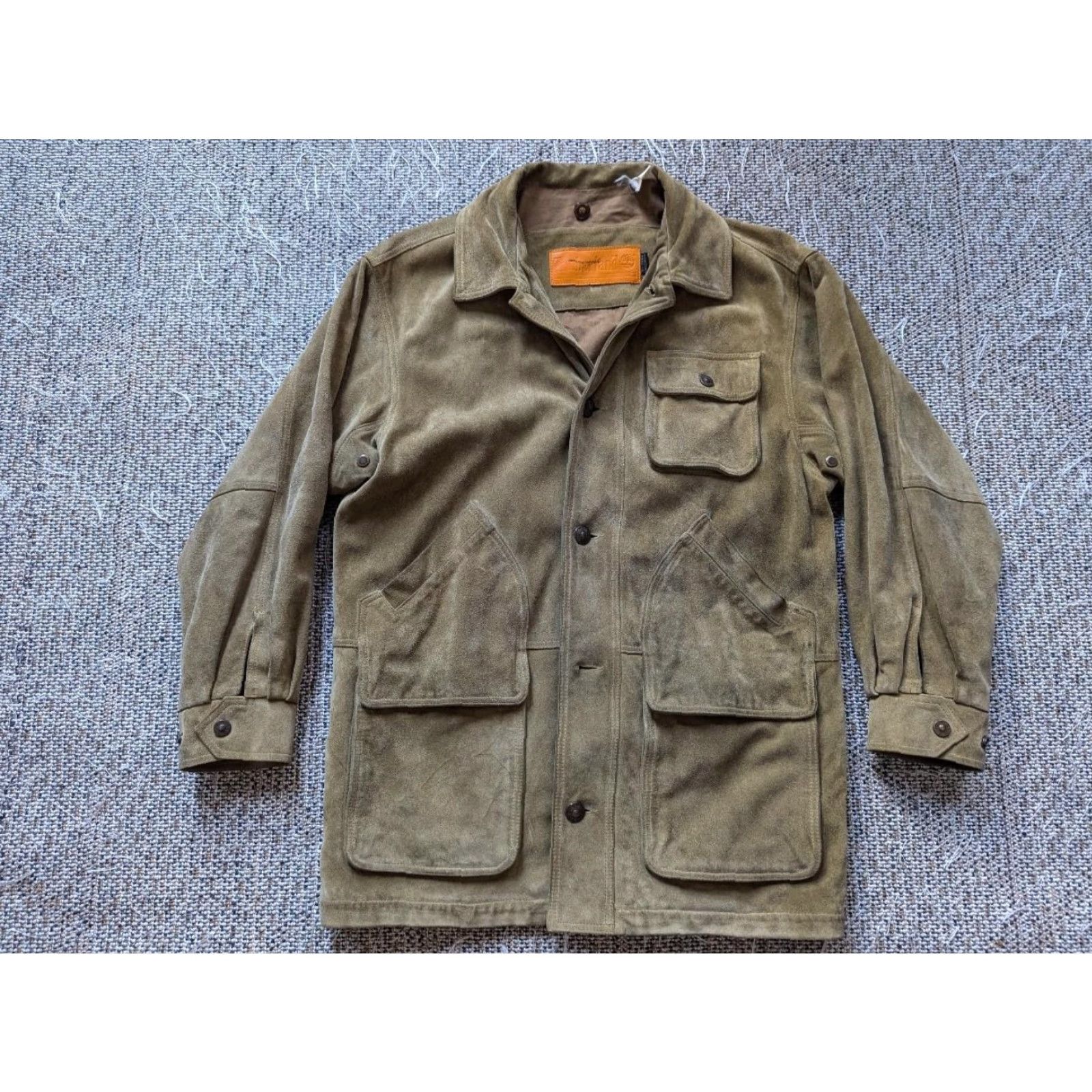 Timberland VINTAGE Timberland coat Leather Sportsman Brown Mens L 44 Split Suede Cowhide Parka Size US L / EU 52-54 / 3 - 3 Thumbnail