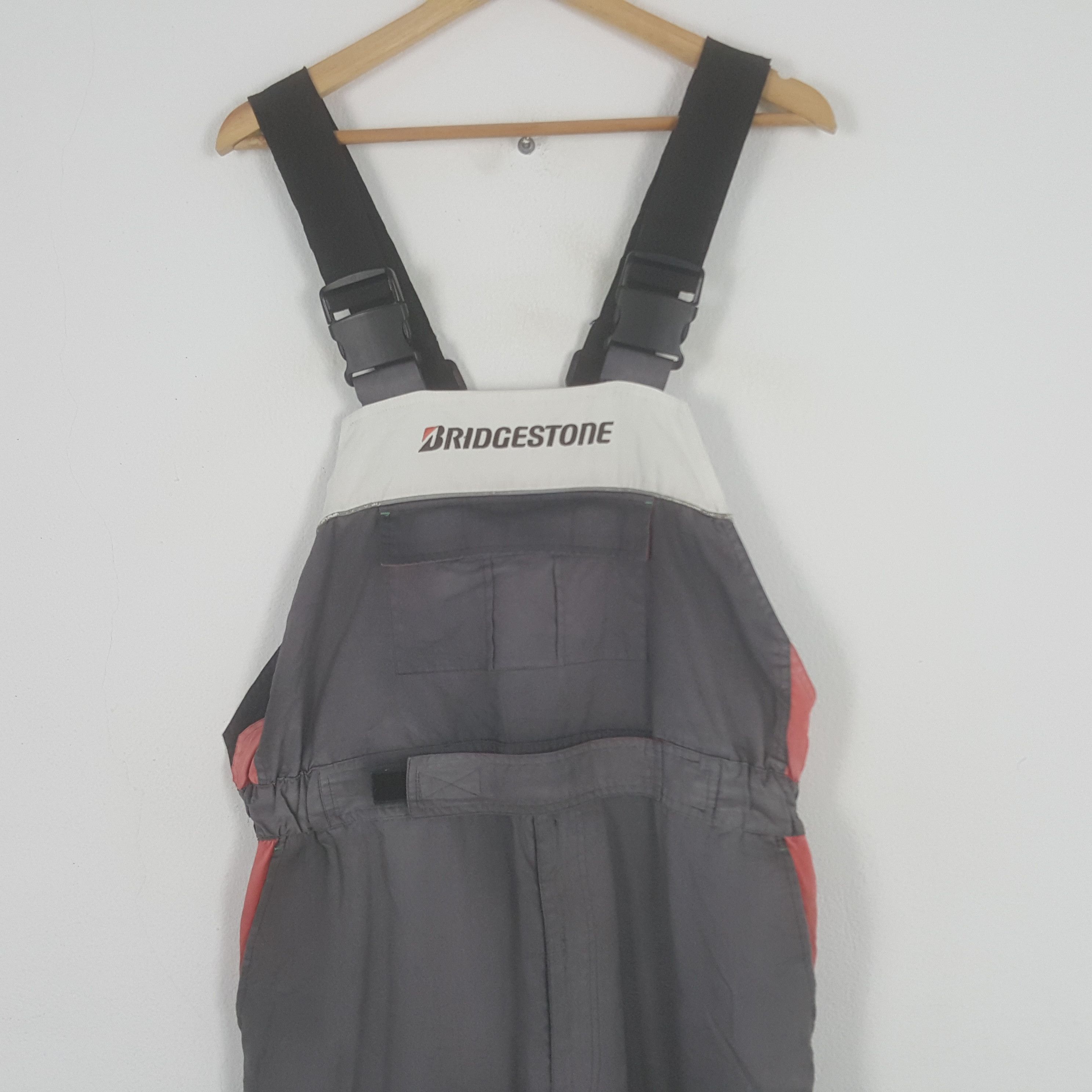Vintage Vintage Bridgestone Racing Motorsports Overall Pants Size US 37 - 2 Thumbnail