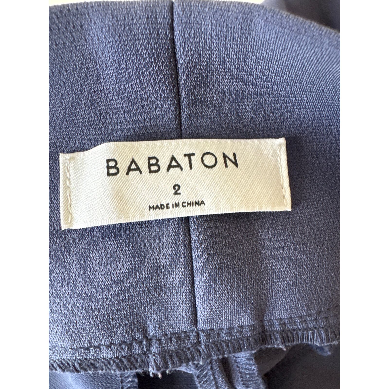 Aritzia BABATON Power Pant High Waisted Belted Dive Blue Size 2 Size 26" / US 2 / IT 38 - 9 Thumbnail