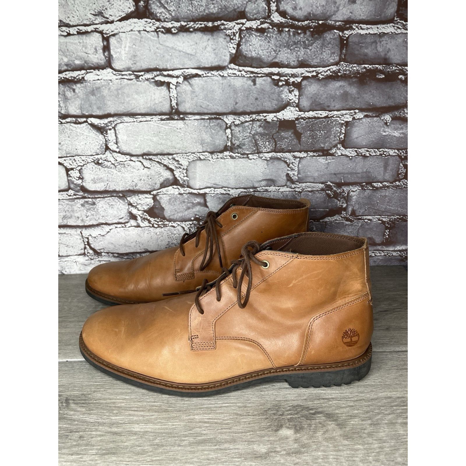 Timberland Timberland Lafayette Park Brown Leather Chukka Lace Up Boots Size US 12 / EU 45 - 18 Thumbnail